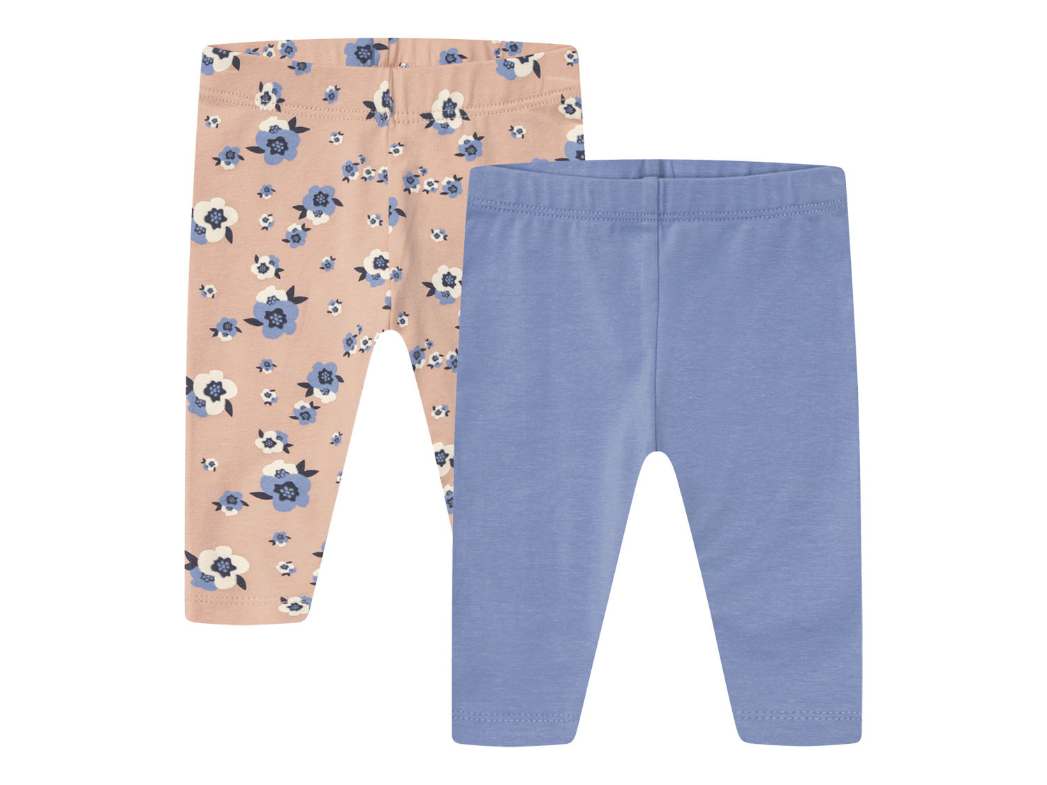 LUPILU® Legginsy niemowlęce z bawełną, 2 pary 
