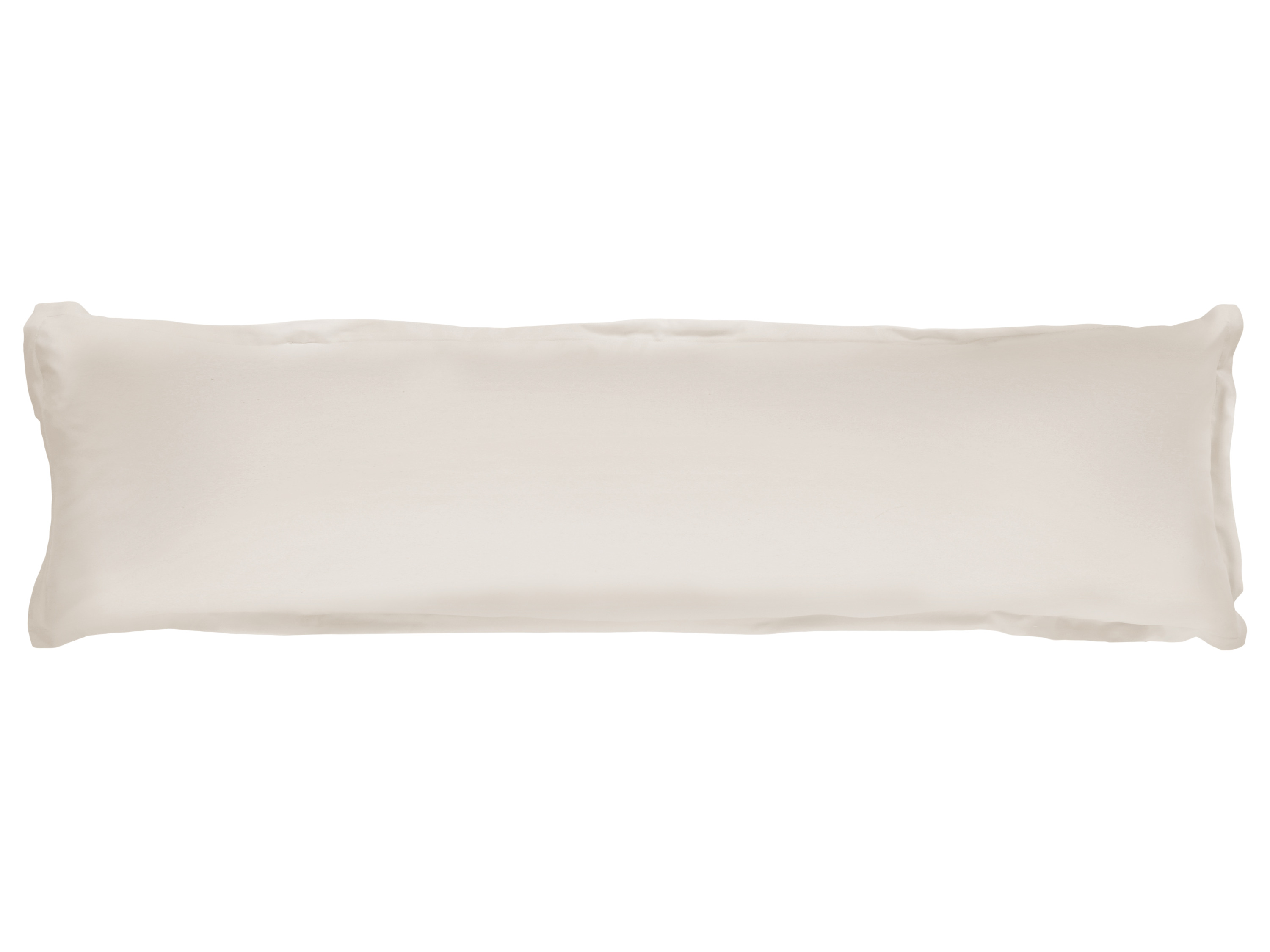LIVARNO® Poszewka na poduszkę z satyny mikrowłóknowej lub Dwustronna poszewka na poduszkę z satyny mikrowłóknowej, 40 x 145 cm (Kremowy)