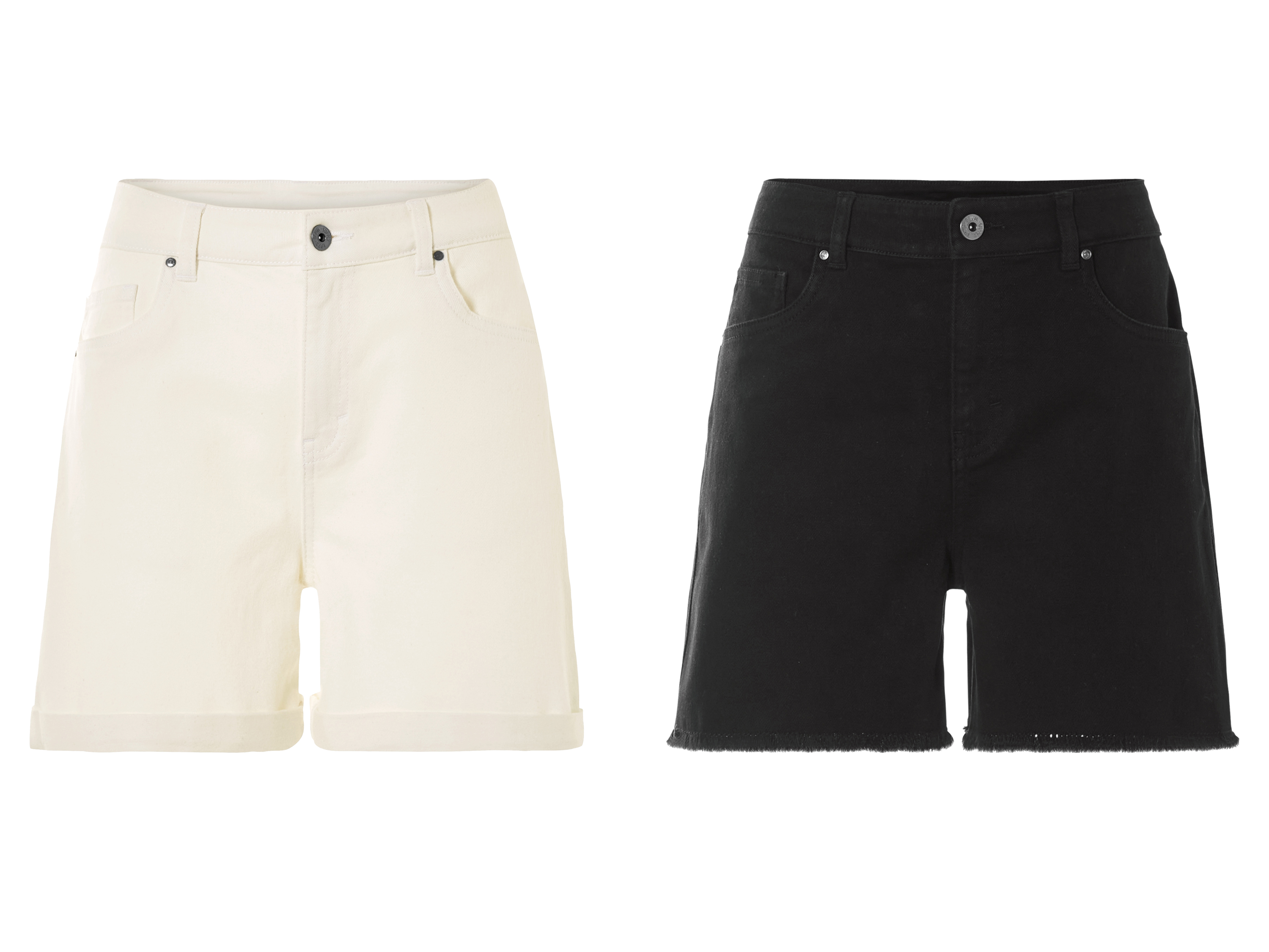 ESMARA® Szorty jeansowe damskie z bawełną