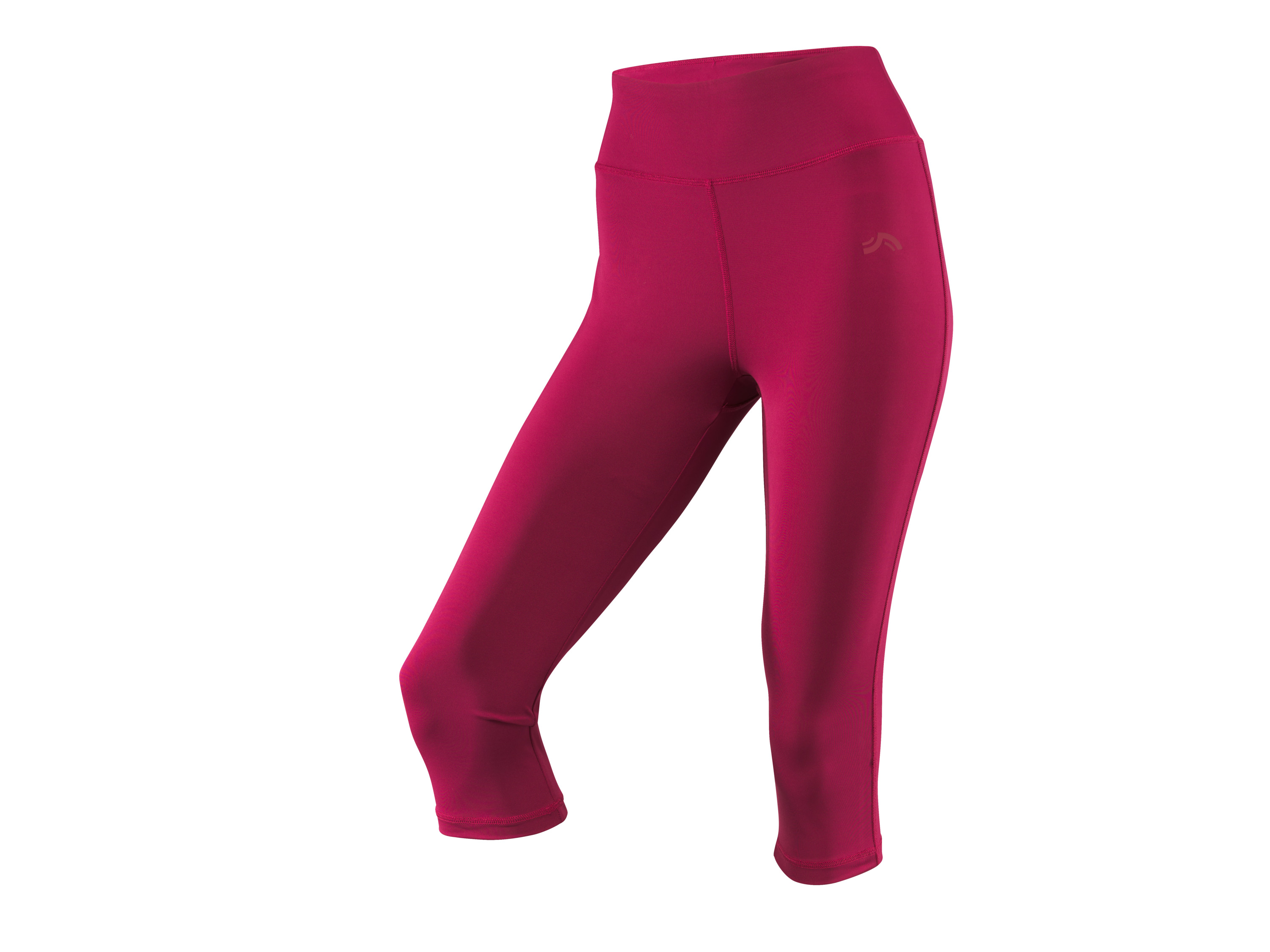 CRIVIT Legginsy sportowe damskie 3/4 (Czerwony, S (36-38))
