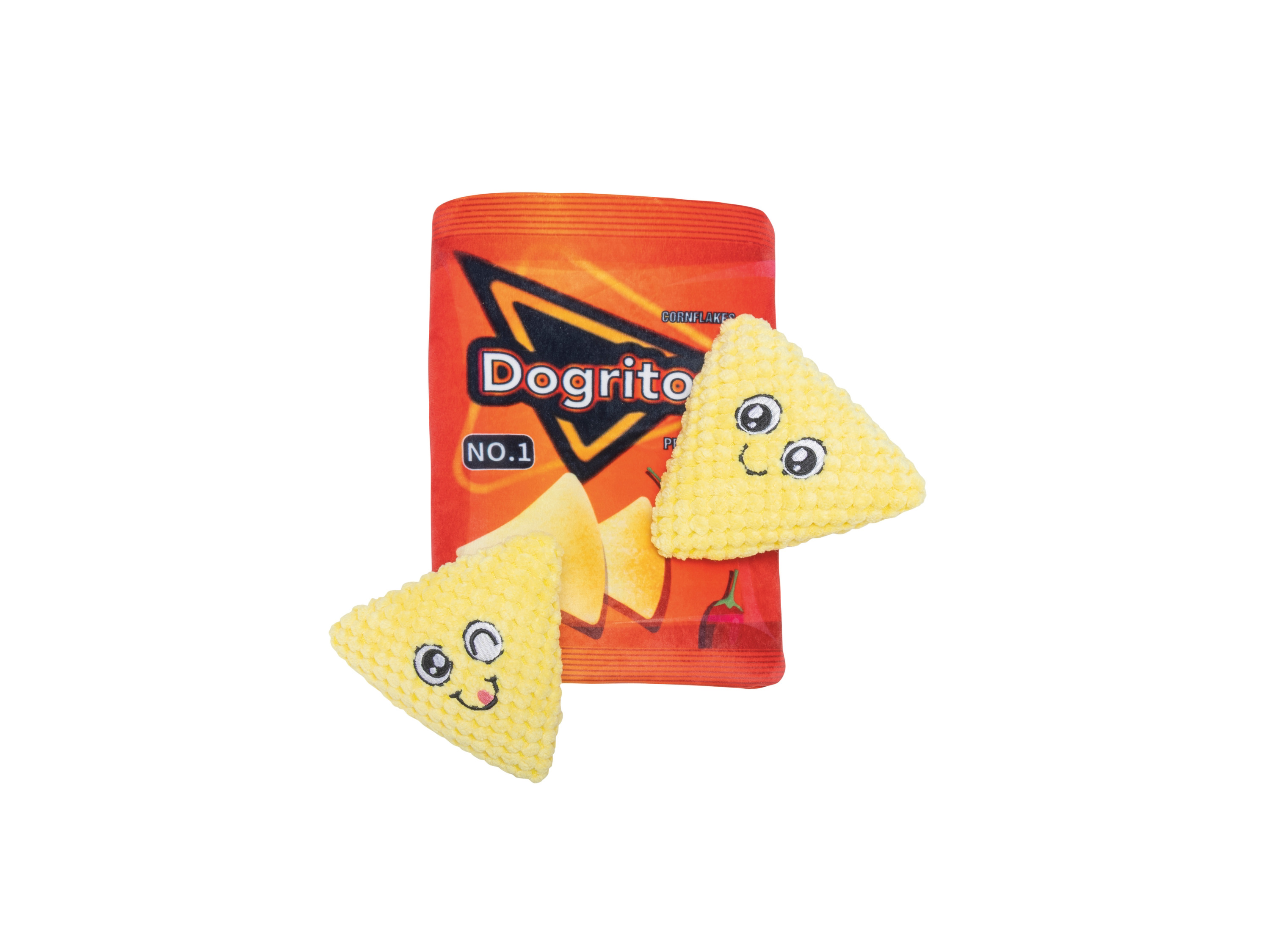 KARLIE Zabawka dla psa Pupcorn / Dogoritos / Chipsy / Burger / Frytki (Dogritos)