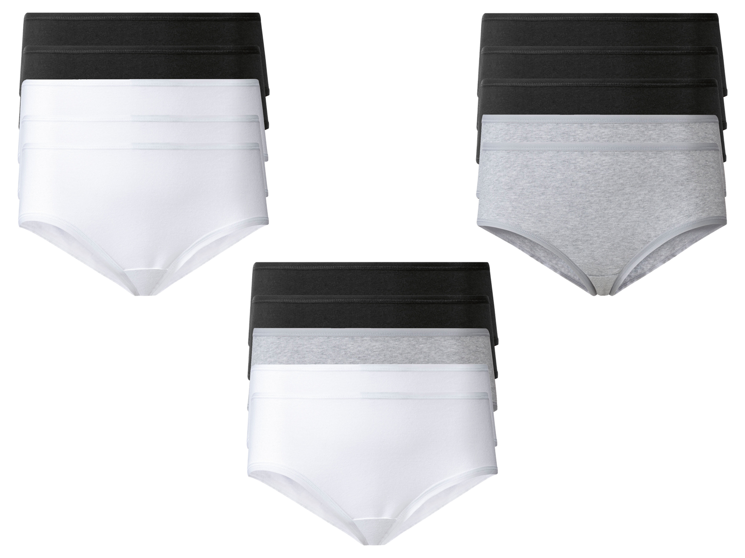 ESMARA® Hipstery damskie z bawełną, 5 par