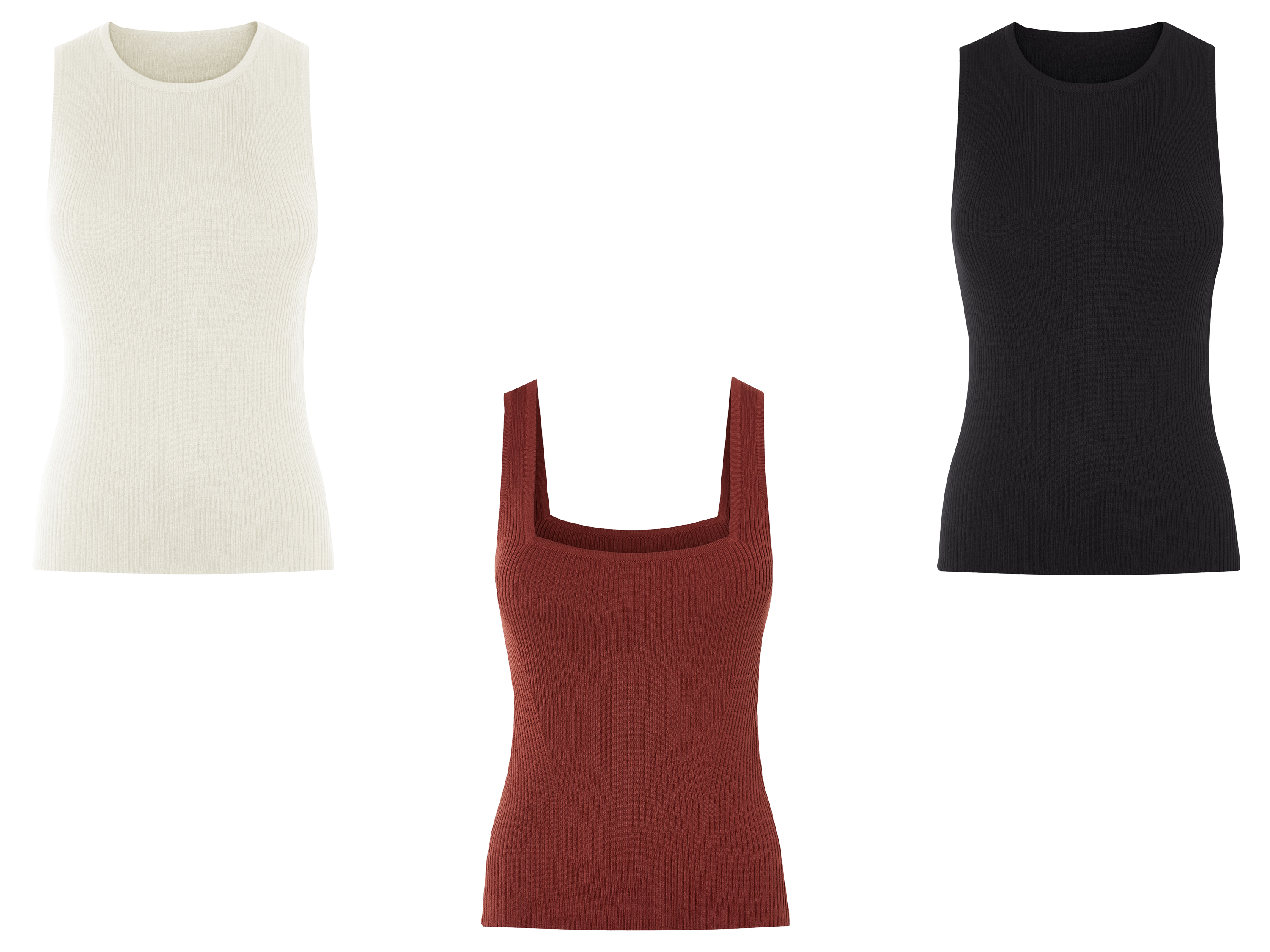 ESMARA® Top damski z dzianiny swetrowej