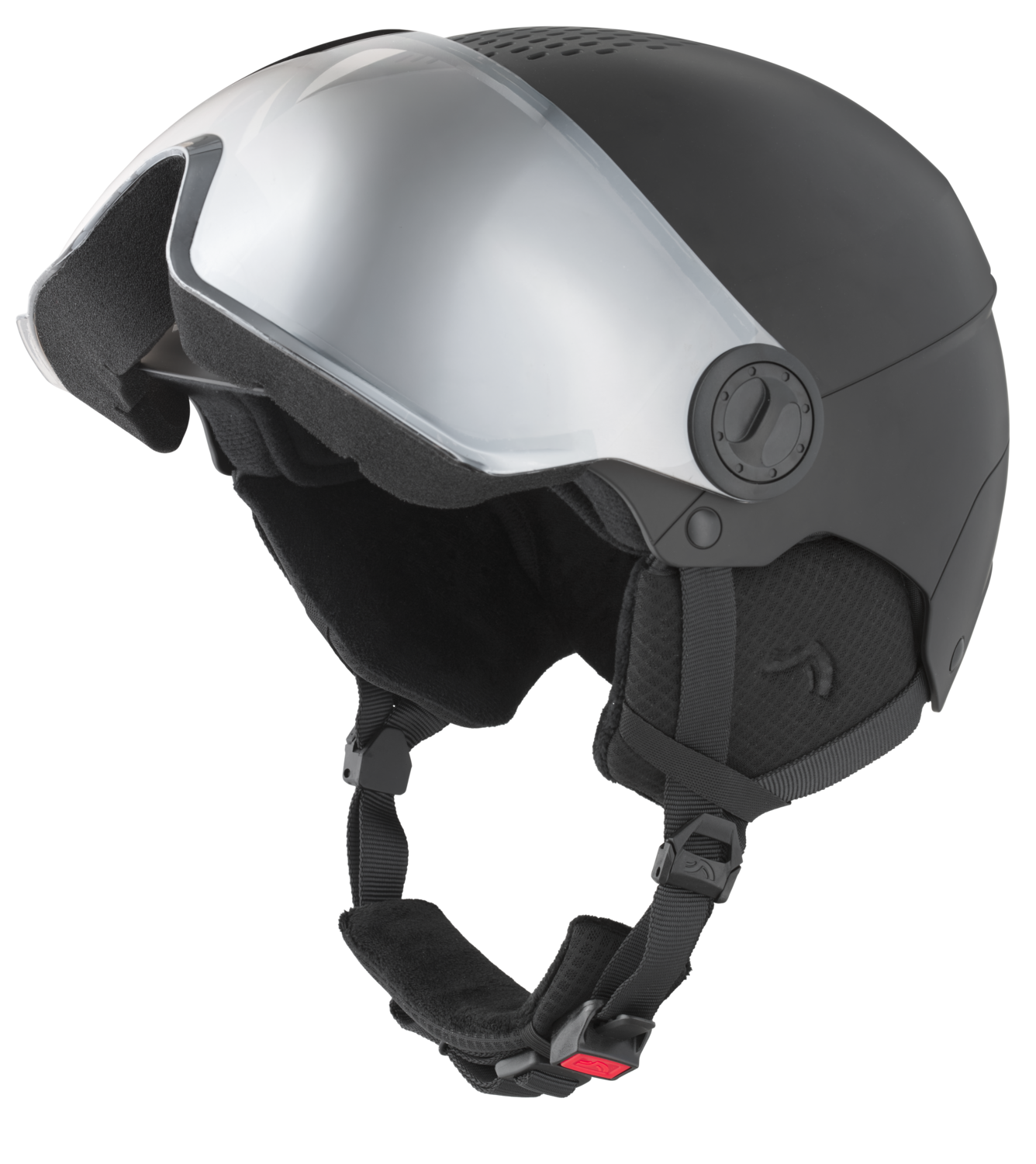 CRIVIT Premium dziecięcy kask narciarski i snowboardowy photochromowy (Czarny, XS/S)