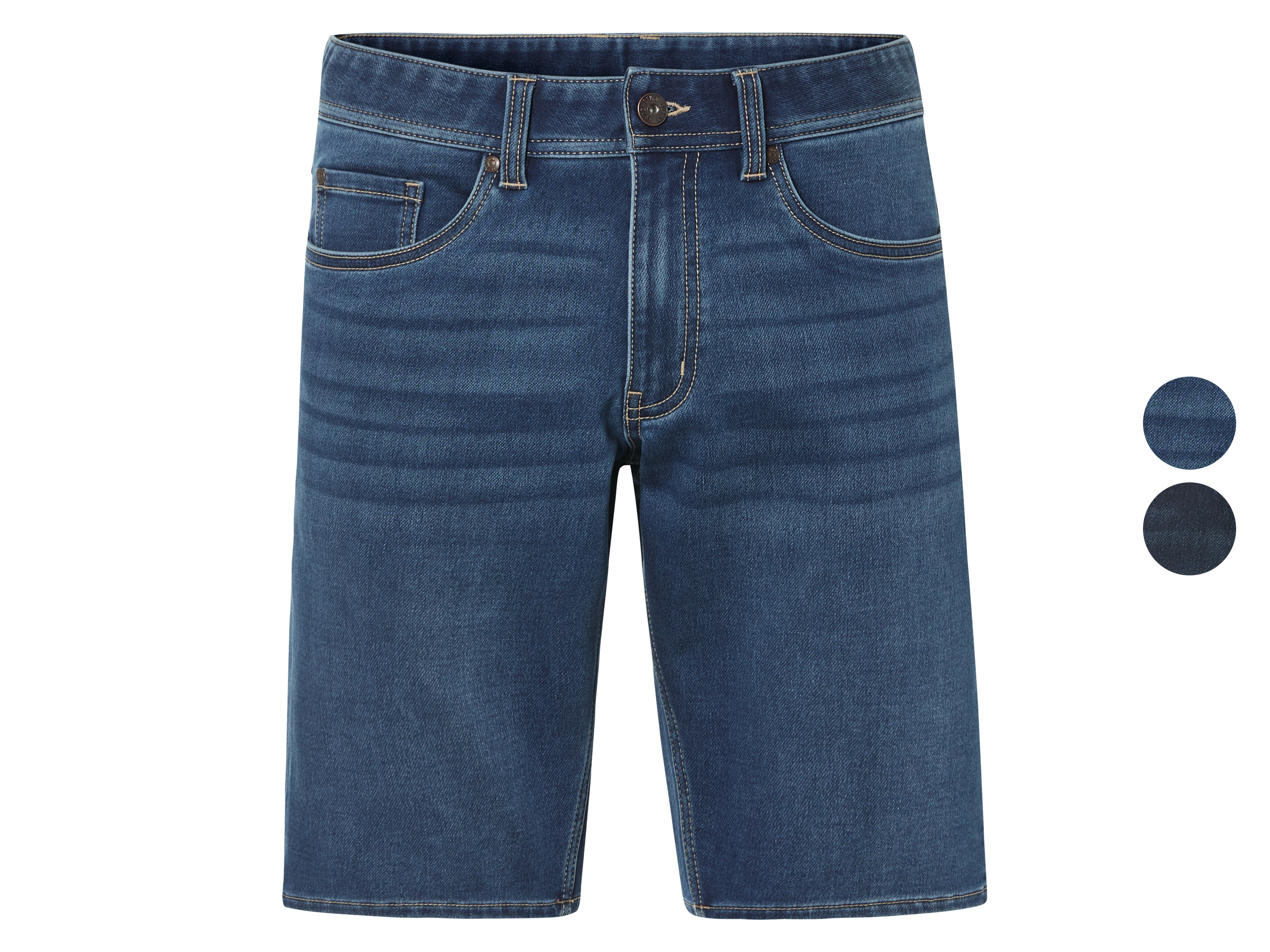 LIVERGY® Bermudy jeansowe męskie z bawełną