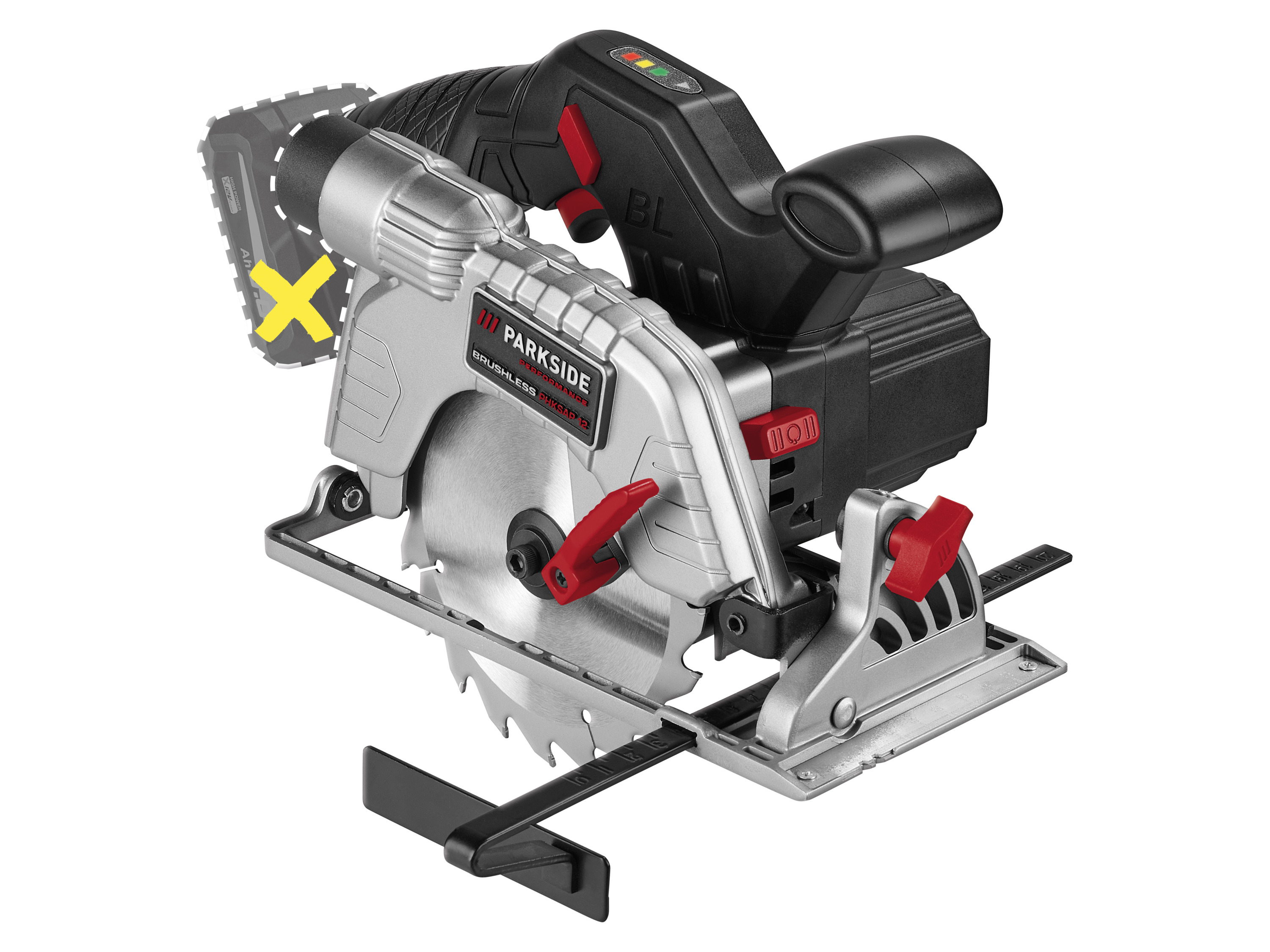 PARKSIDE PERFORMANCE® Akumulatorowa piła ręczna tarczowa 12 V, PHKSAP 12 B2 (bez akumulatora i ładowarki)