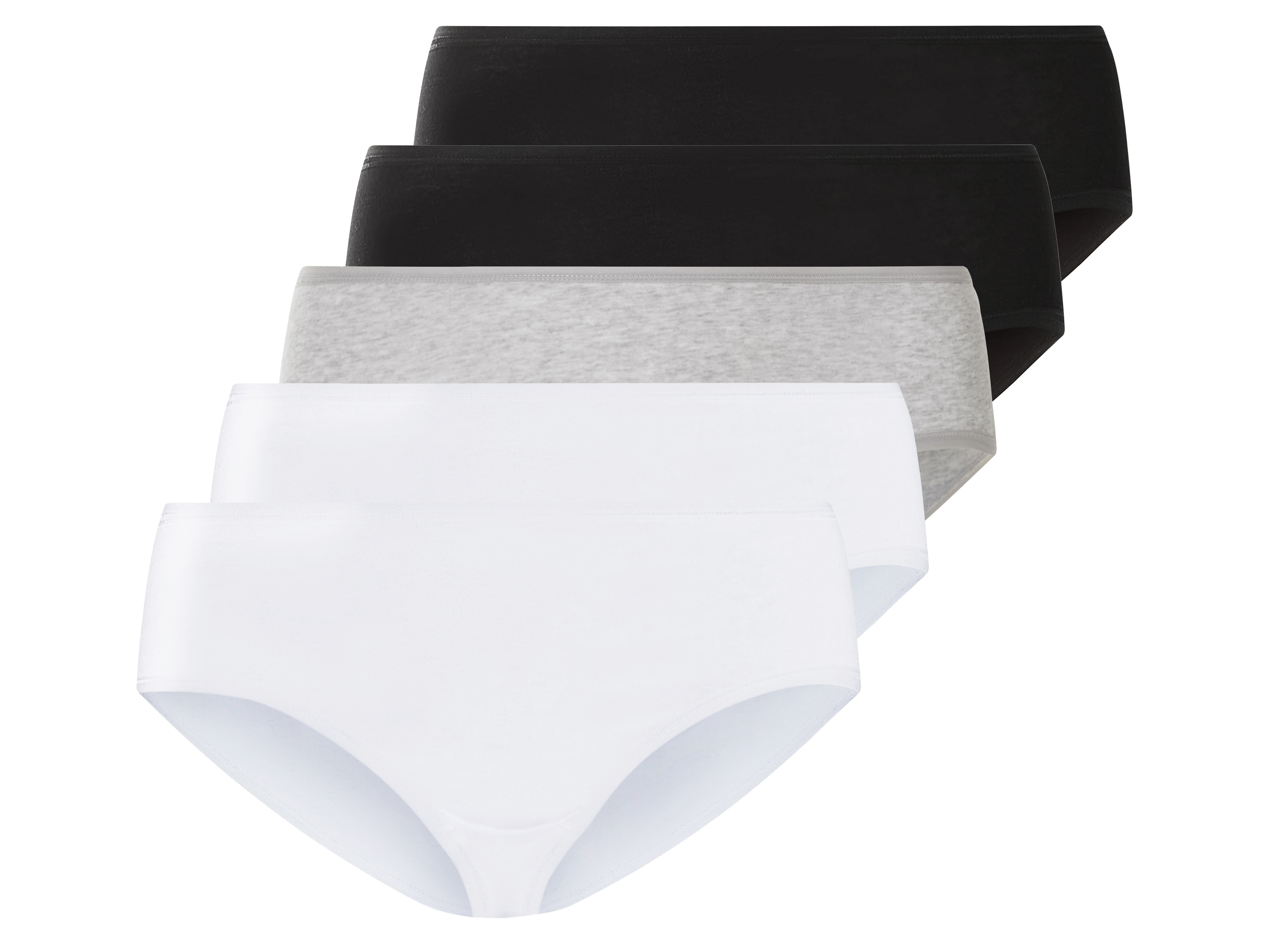 ESMARA® Figi damskie z bawełną, 5 pary 