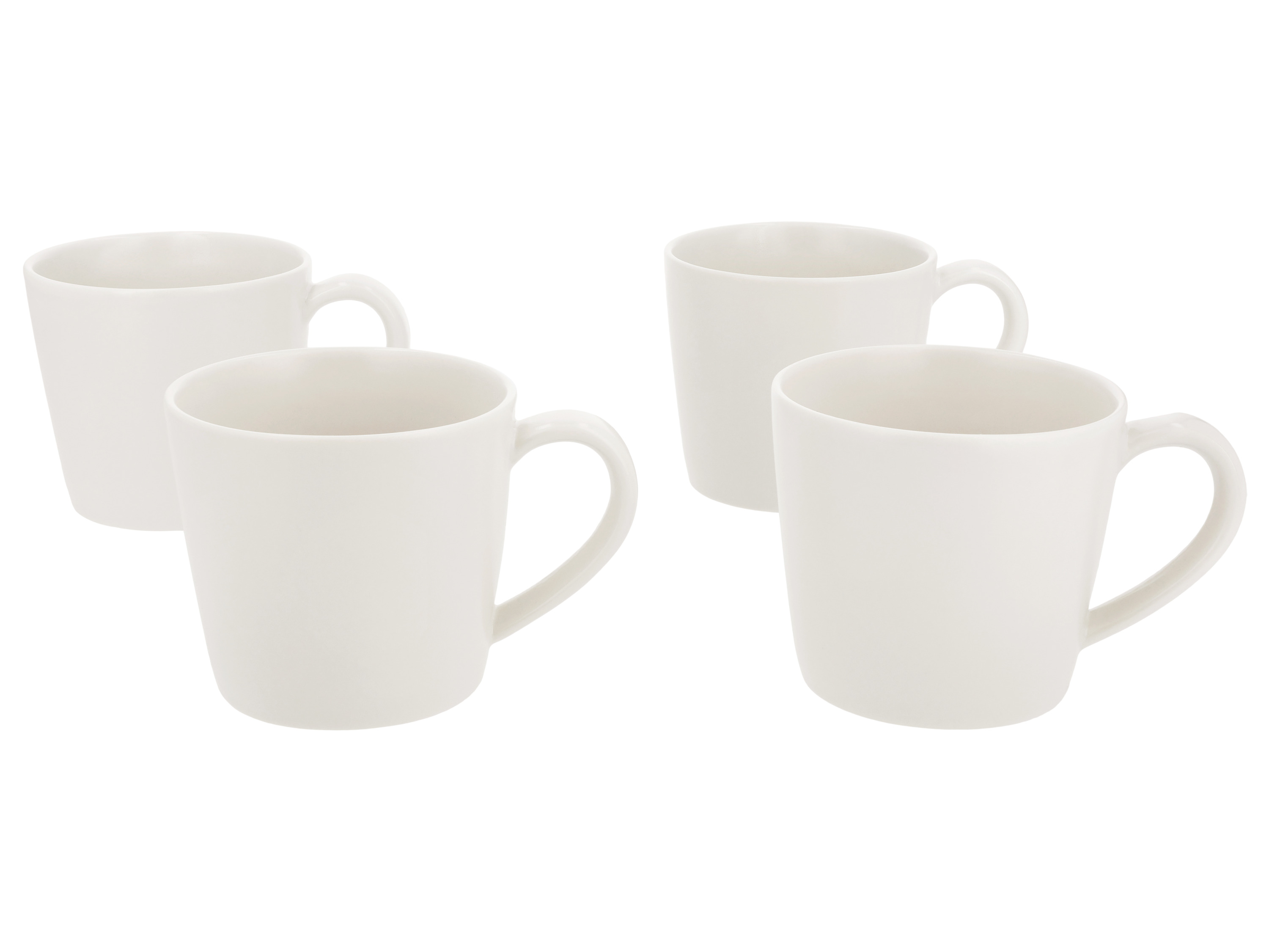 SILVERCREST® Zestaw kubków, 4 sztuki (Biały)