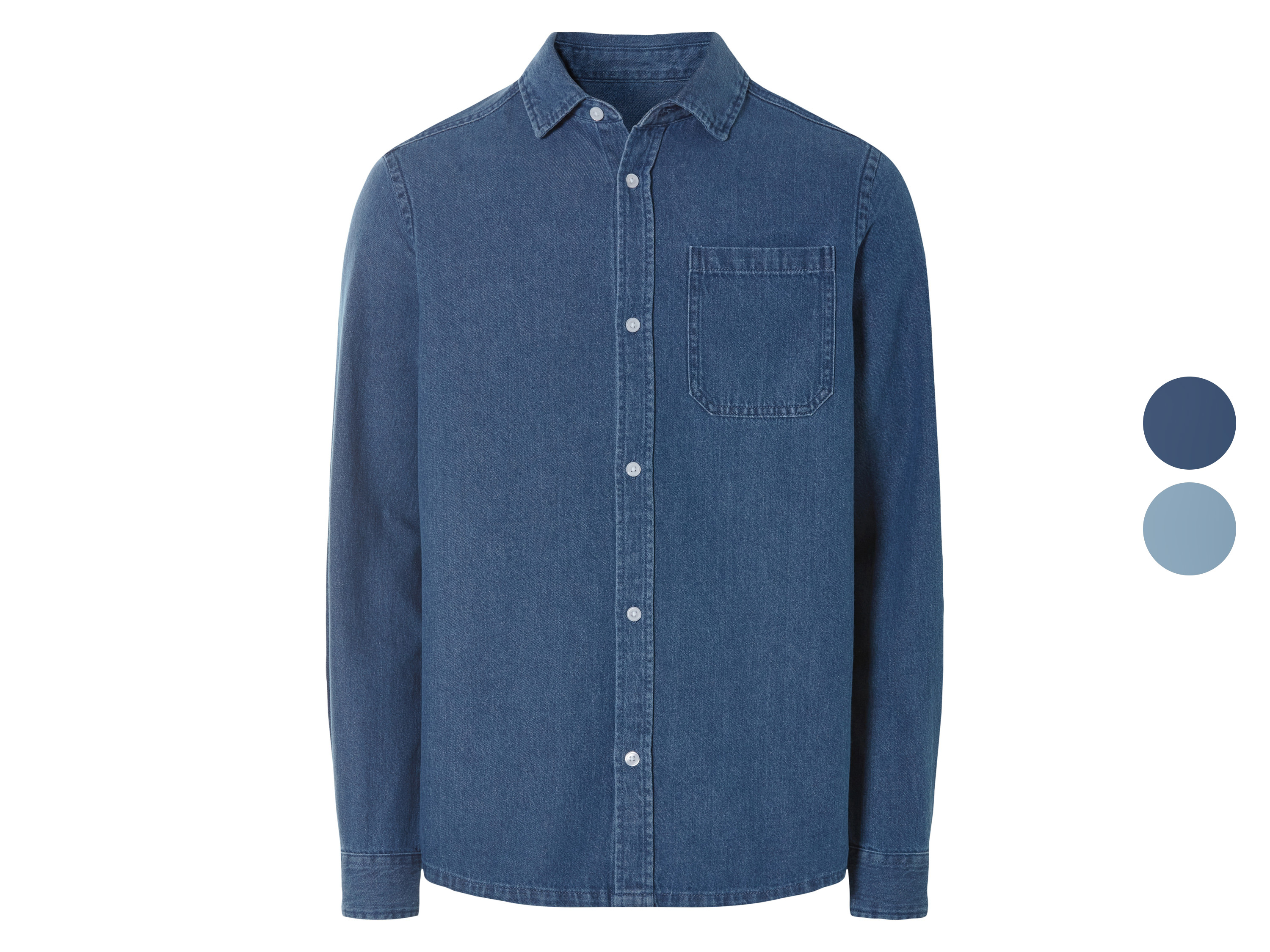 LIVERGY® Koszula jeansowa męska z bawełny