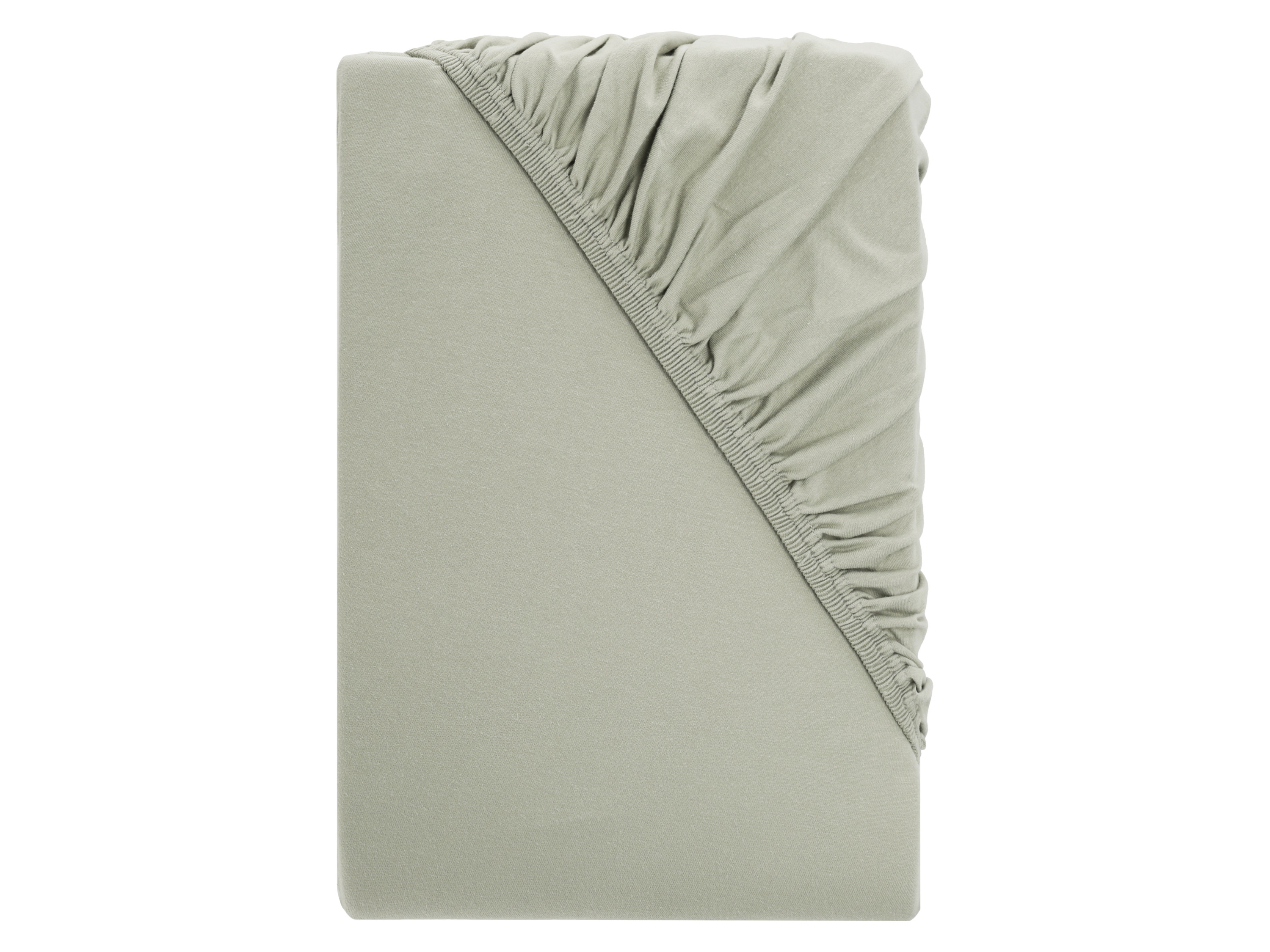 LIVARNO® Prześcieradło z dżerseju z gumką na materac typu boxspring, 90-100 x 200 cm (Zielona)