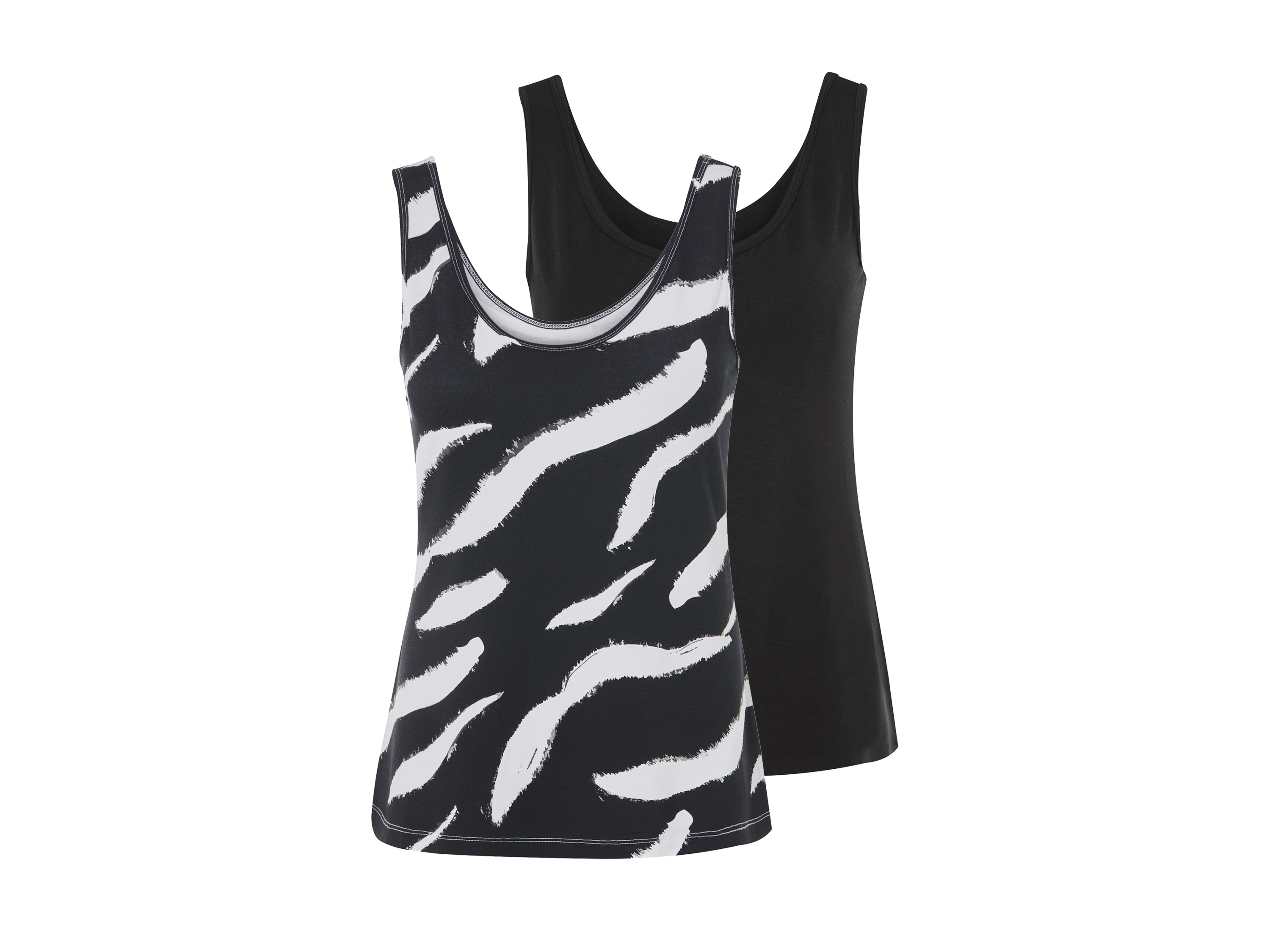 ESMARA® Topy damskie, 2 sztuki