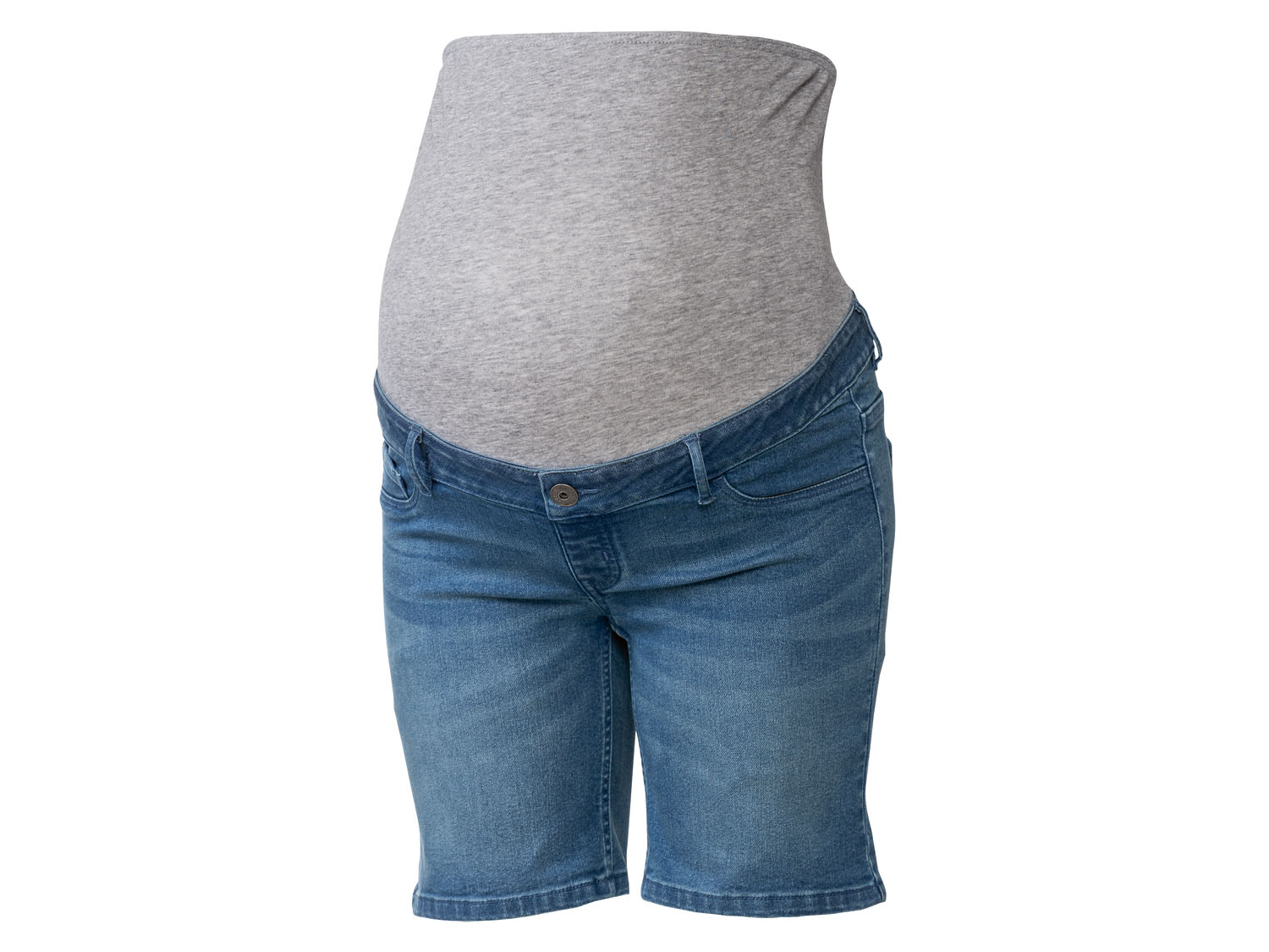 ESMARA® Szorty jeansowe damskie ciążowe z elastycznym pasem