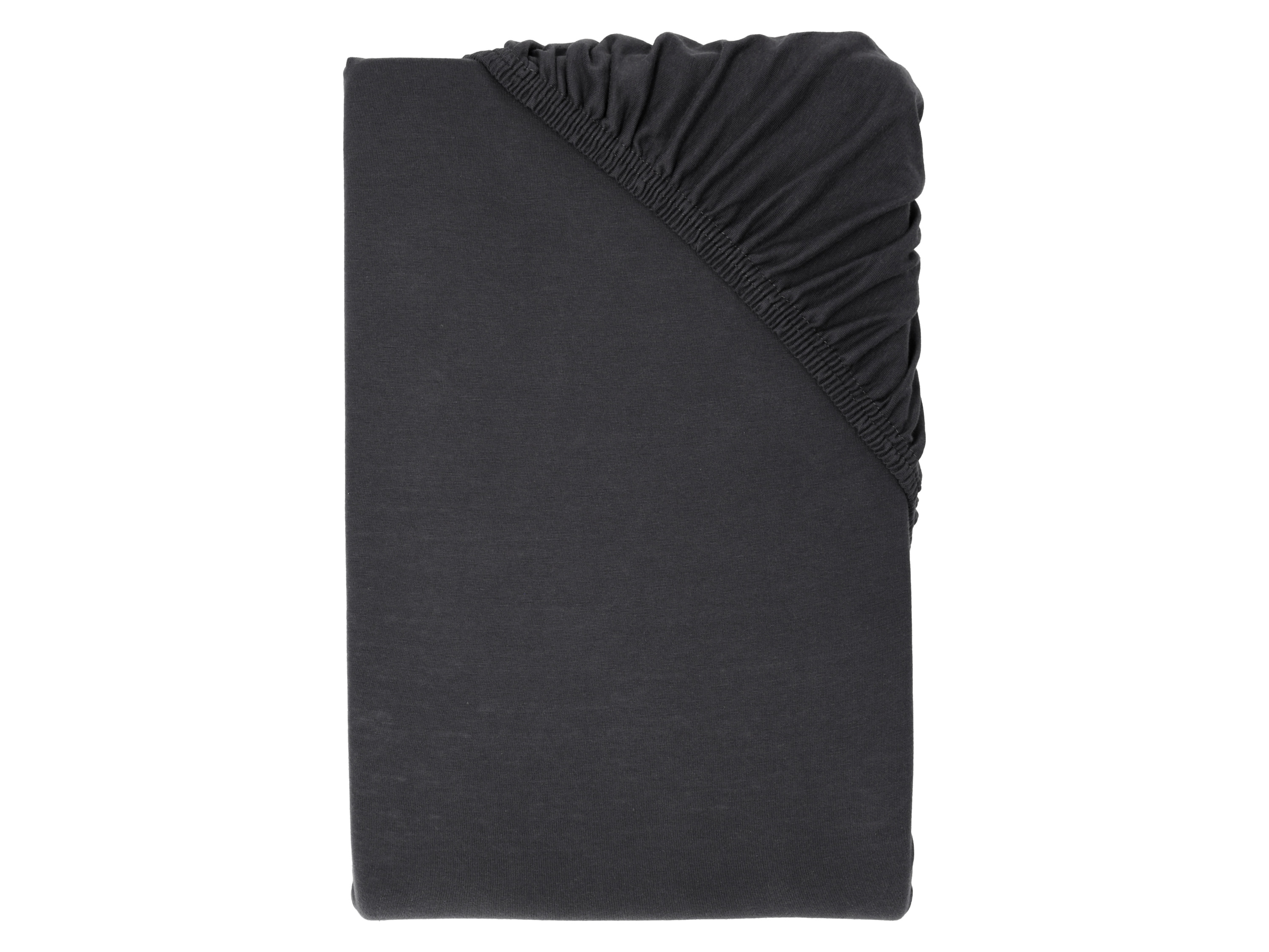 LIVARNO® Prześcieradło z dżerseju z gumką, 90-100 x 200 cm (Antracytowy)