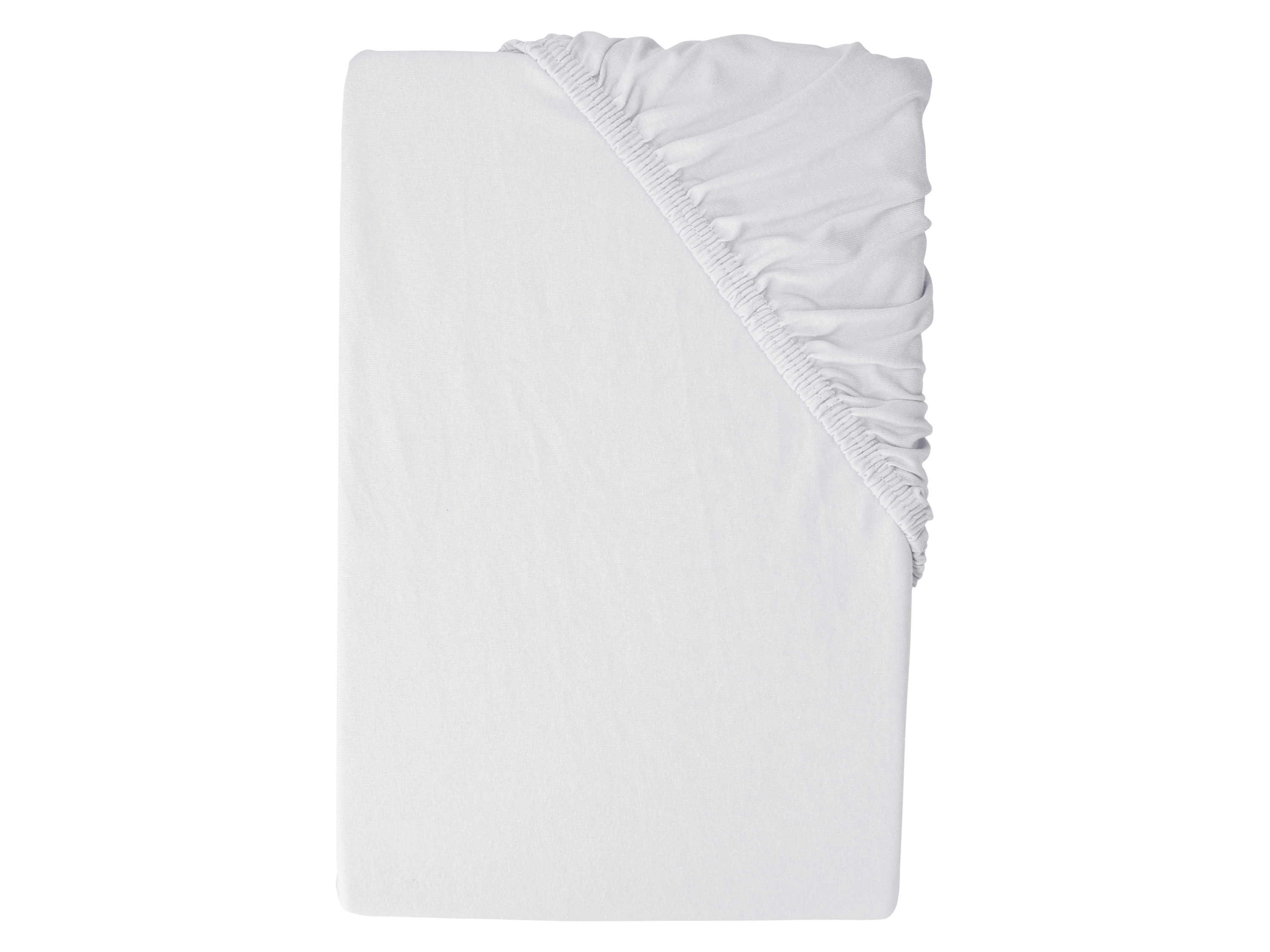 LIVARNO® Bawełniane prześcieradło z dżerseju, 90-100 x 200 cm (Szary)