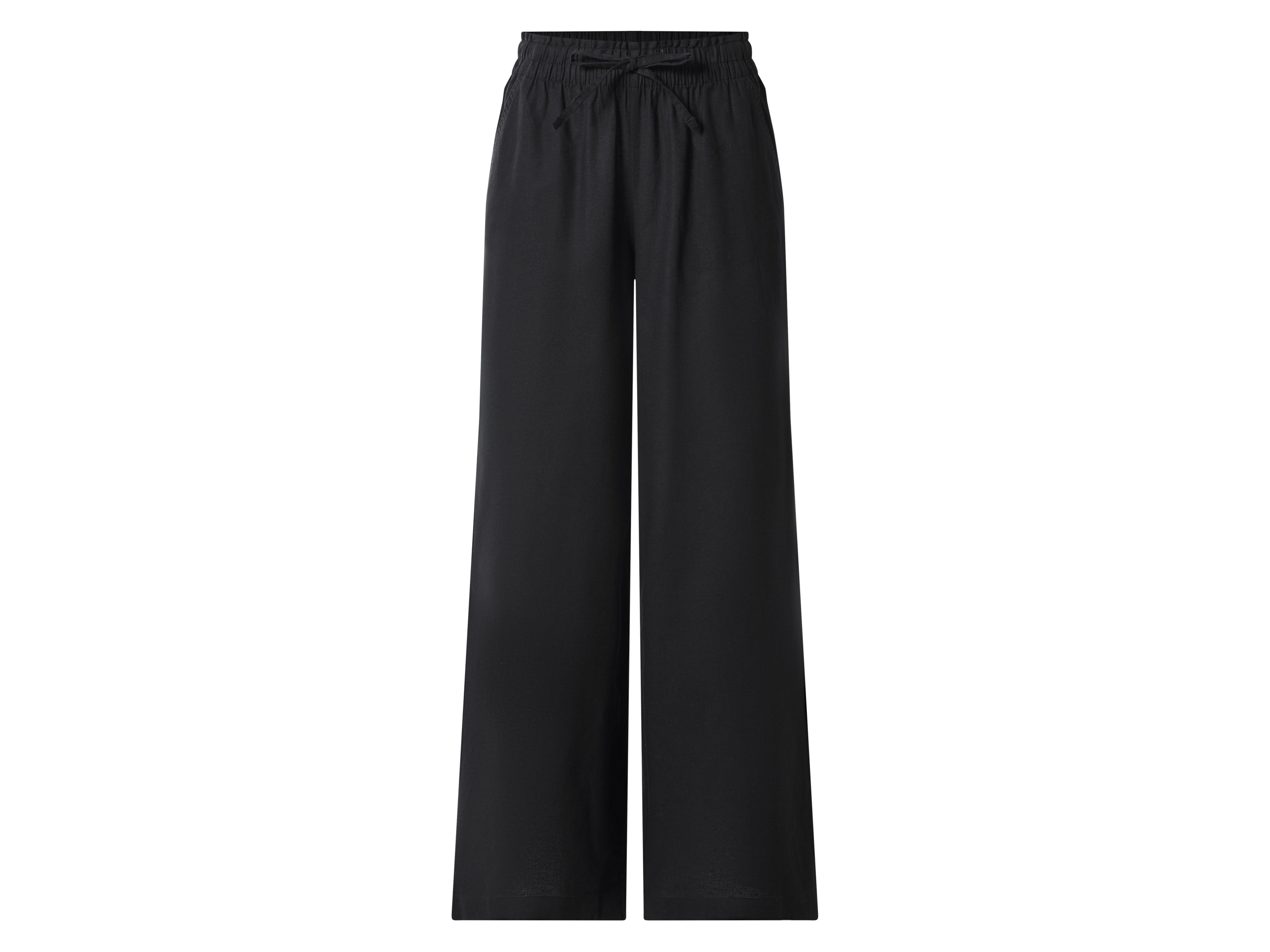 ESMARA® Spodnie wide leg damskie z lnem 