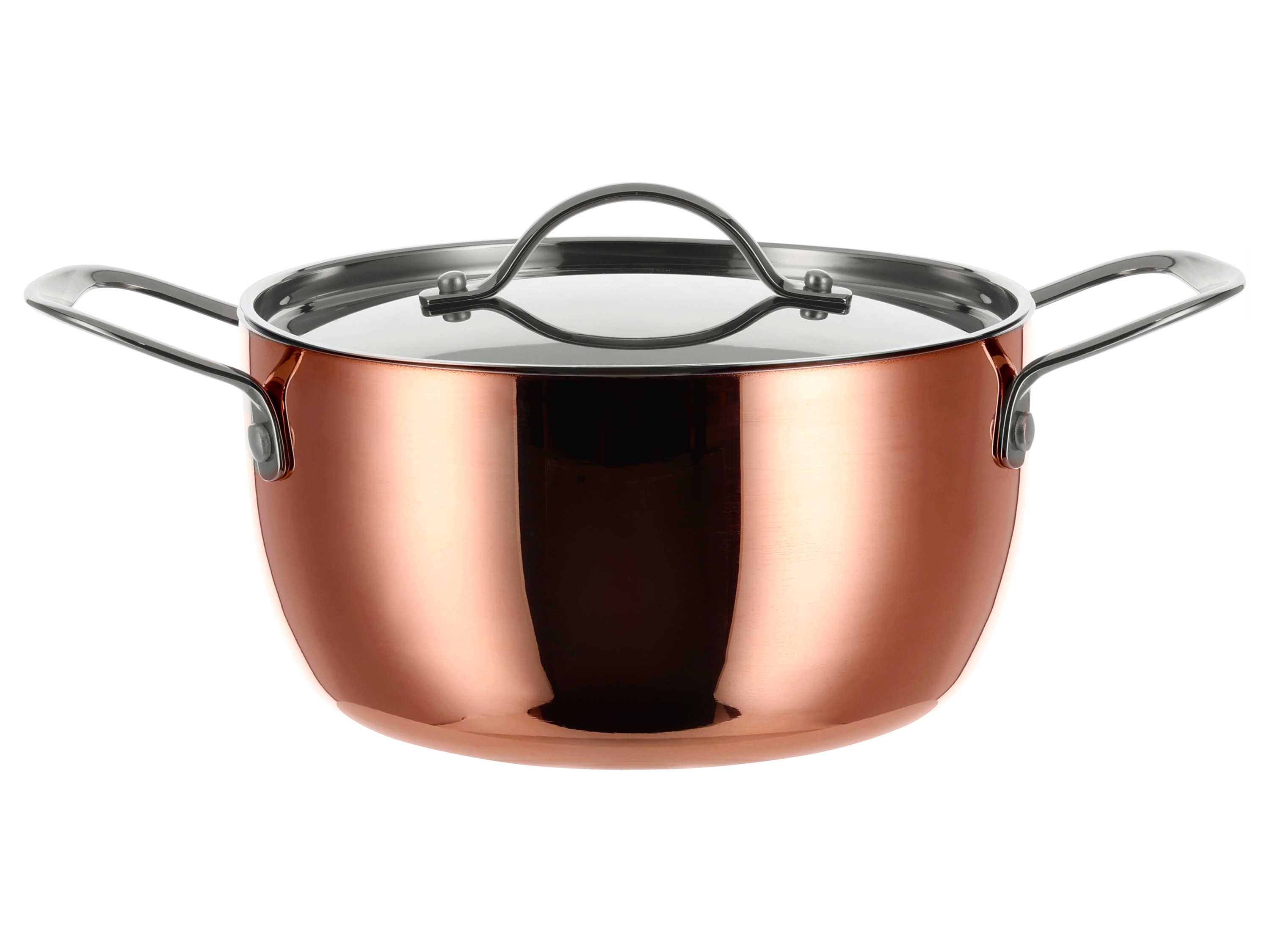 SILVERCREST® Garnek z powłoką miedzianą z pokrywką, Ø 20 cm