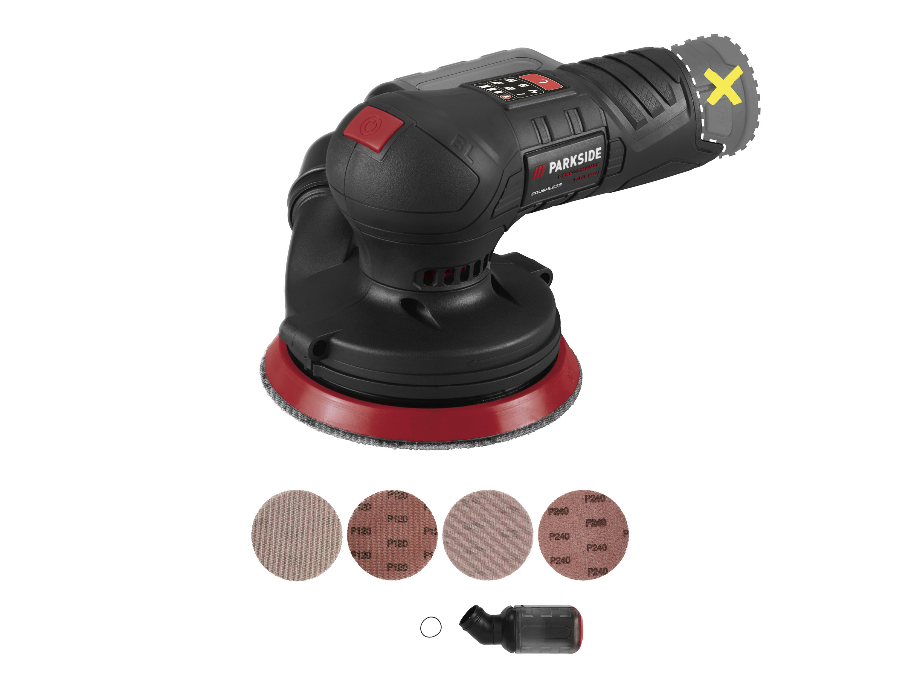 PARKSIDE PERFORMANCE® Akumulatorowa szlifierka mimośrodowa 12 V PAESP 12-Li A2 / oscylacyjna PASSP 12-Li A2 (bez akumulatora – bez ładowarki)