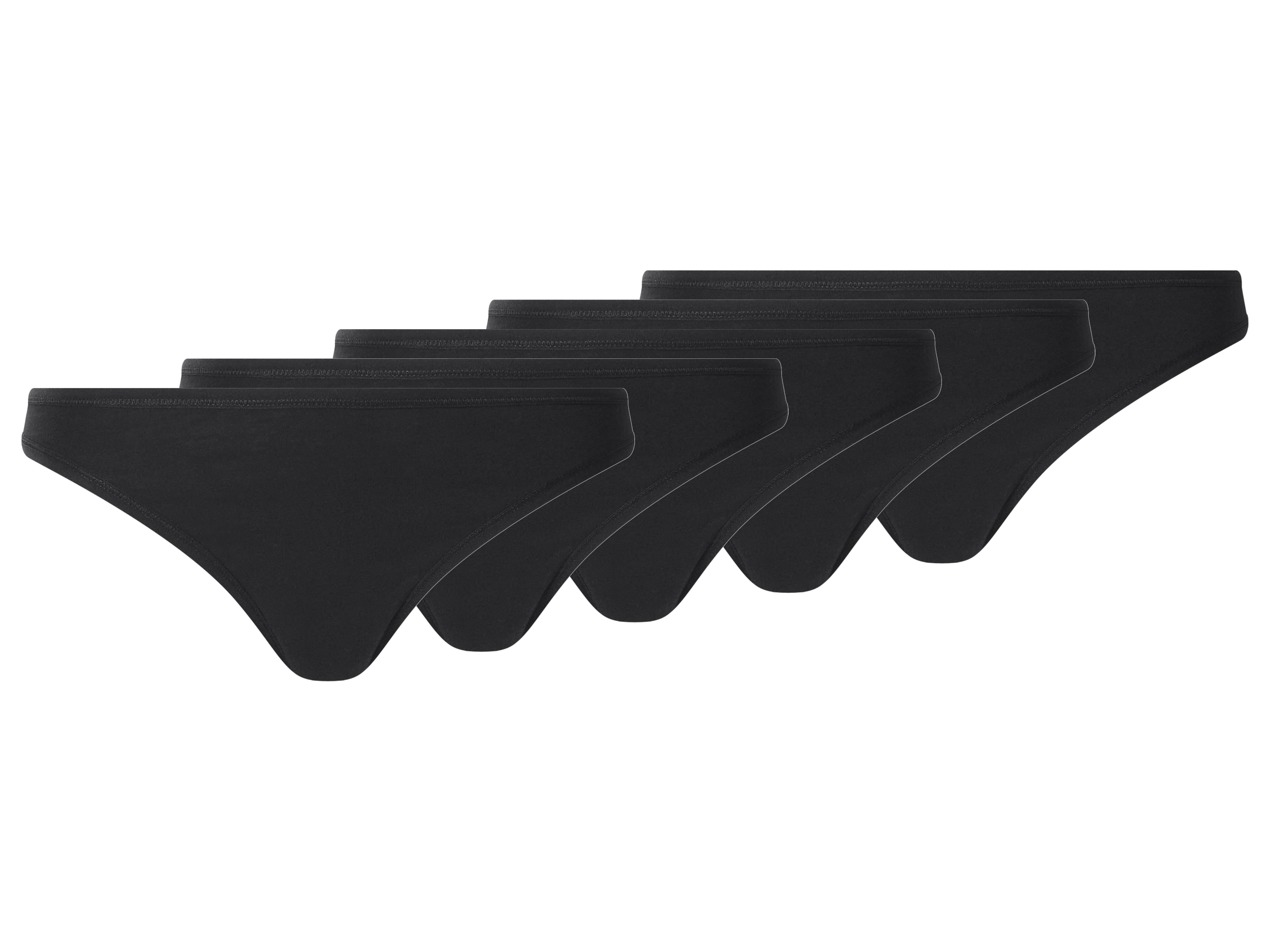ESMARA® Stringi damskie z bawełną, 5 par
