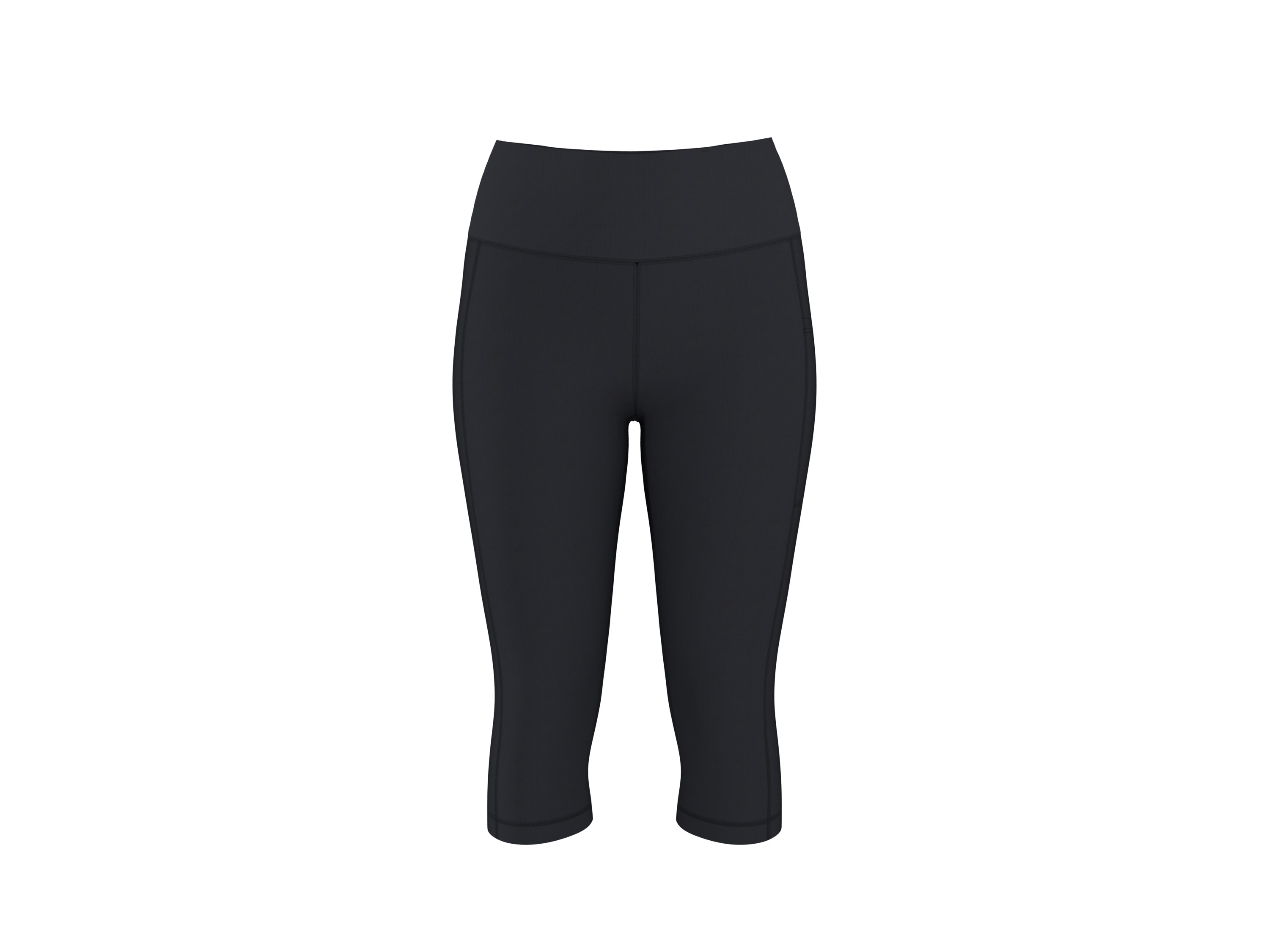 CRIVIT Legginsy funkcyjne capri damskie (Czarny, S(36/38))