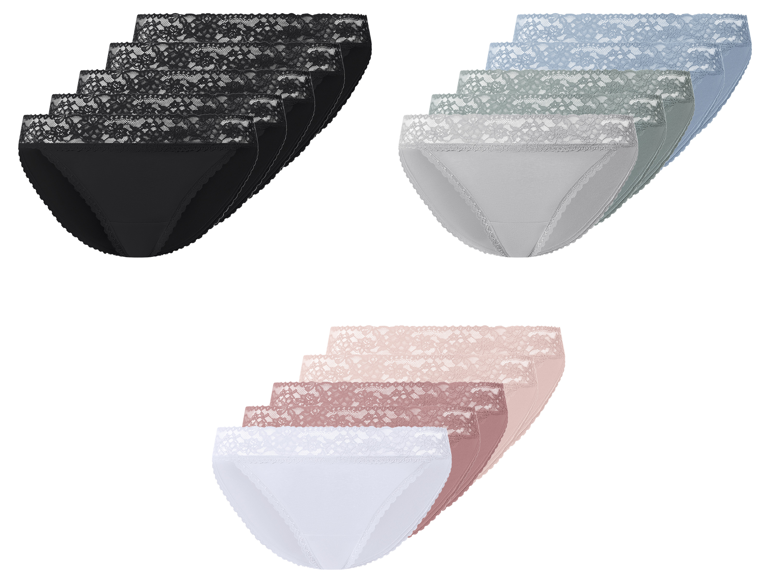 ESMARA® Majtki damskie, 5 par