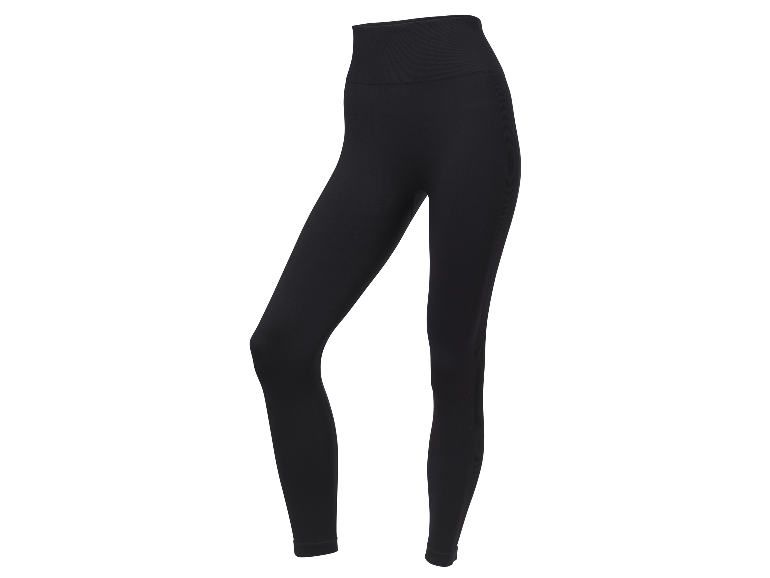 CRIVIT Legginsy funkcyjne damskie z wysokim stanem, z efektem push-up (czarny, XS (32/34))