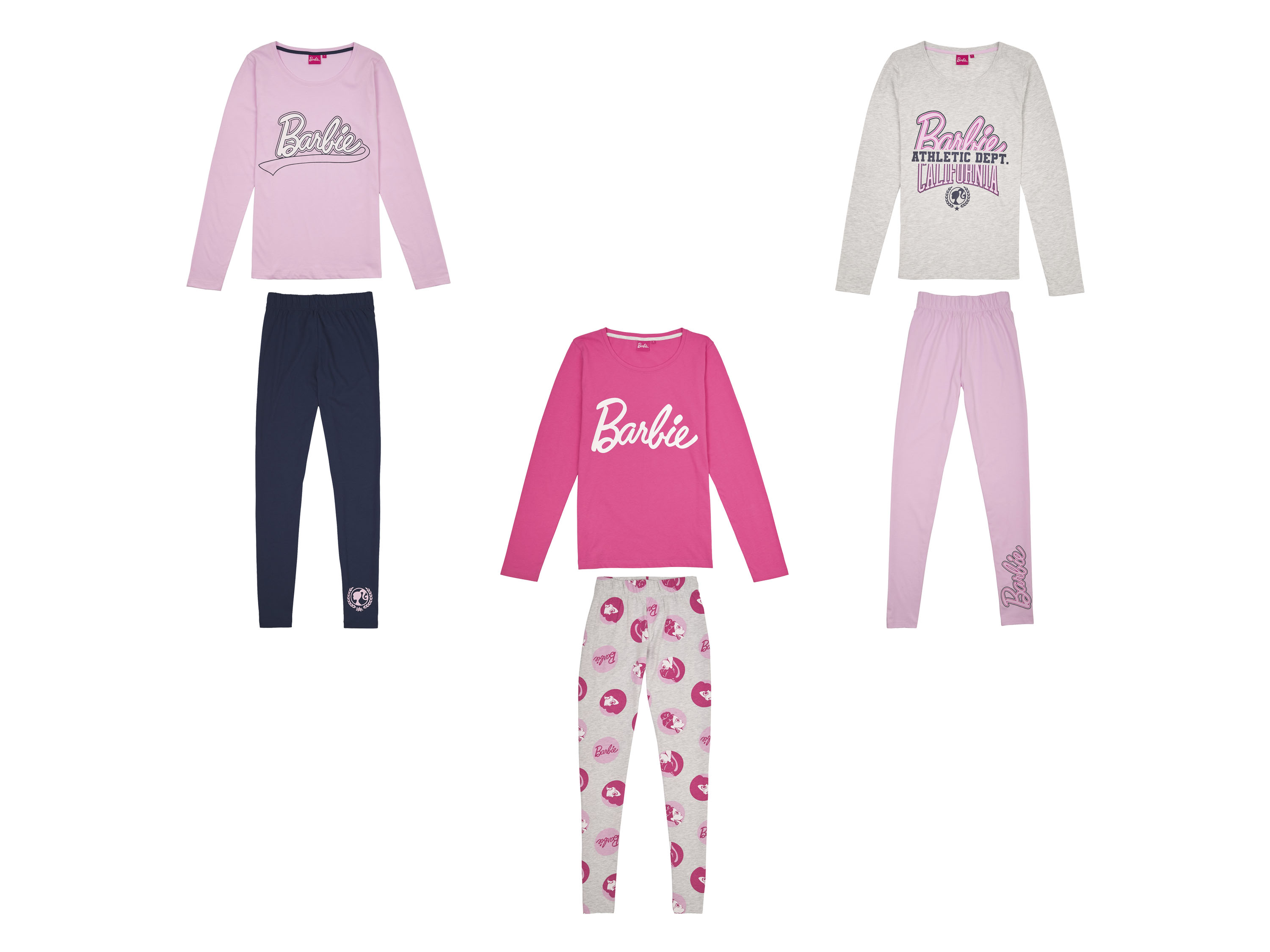 Piżama damska z bawełną z kolekcji Barbie