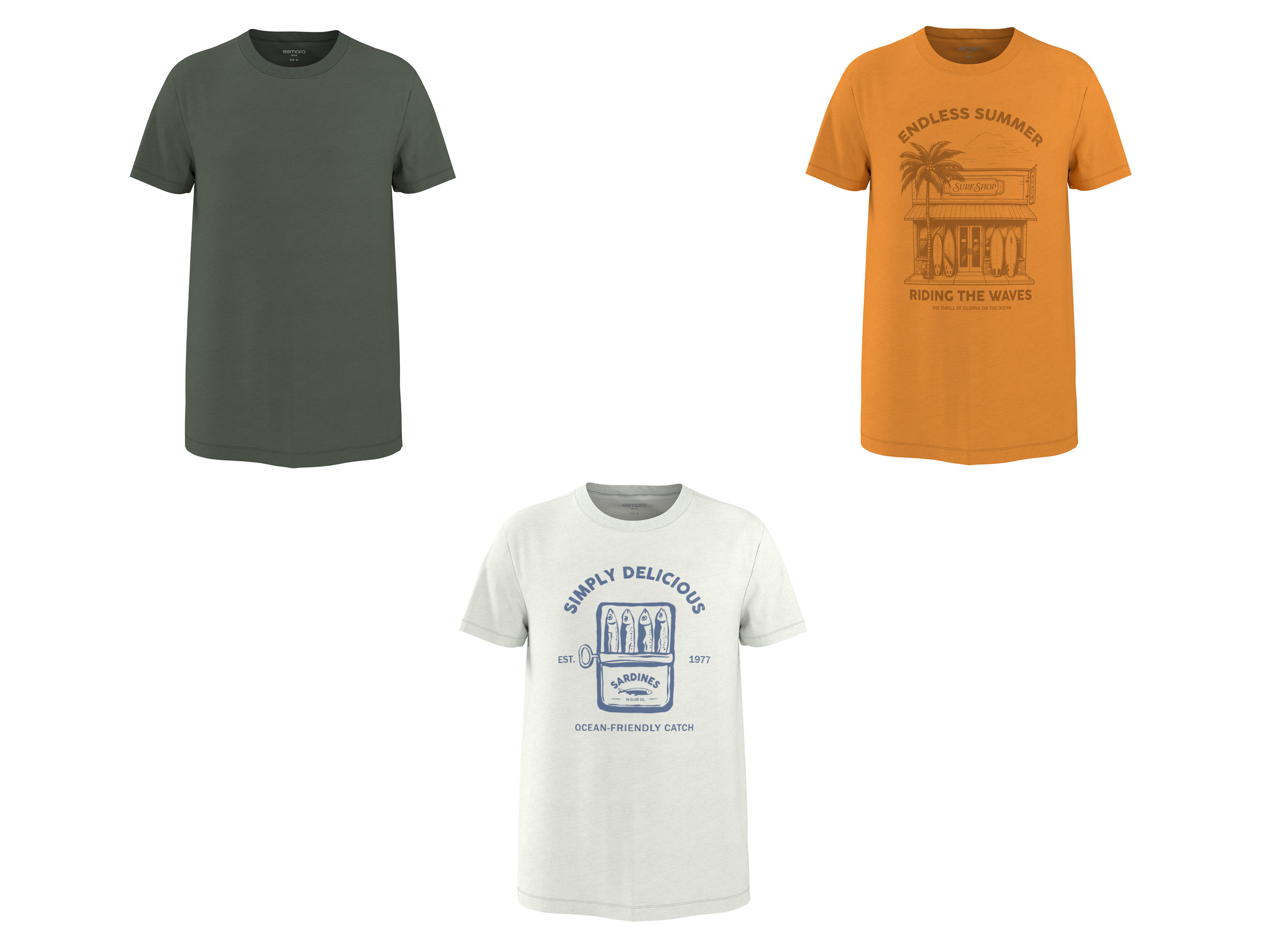 ESMARA MEN T-shirt męski z bawełny