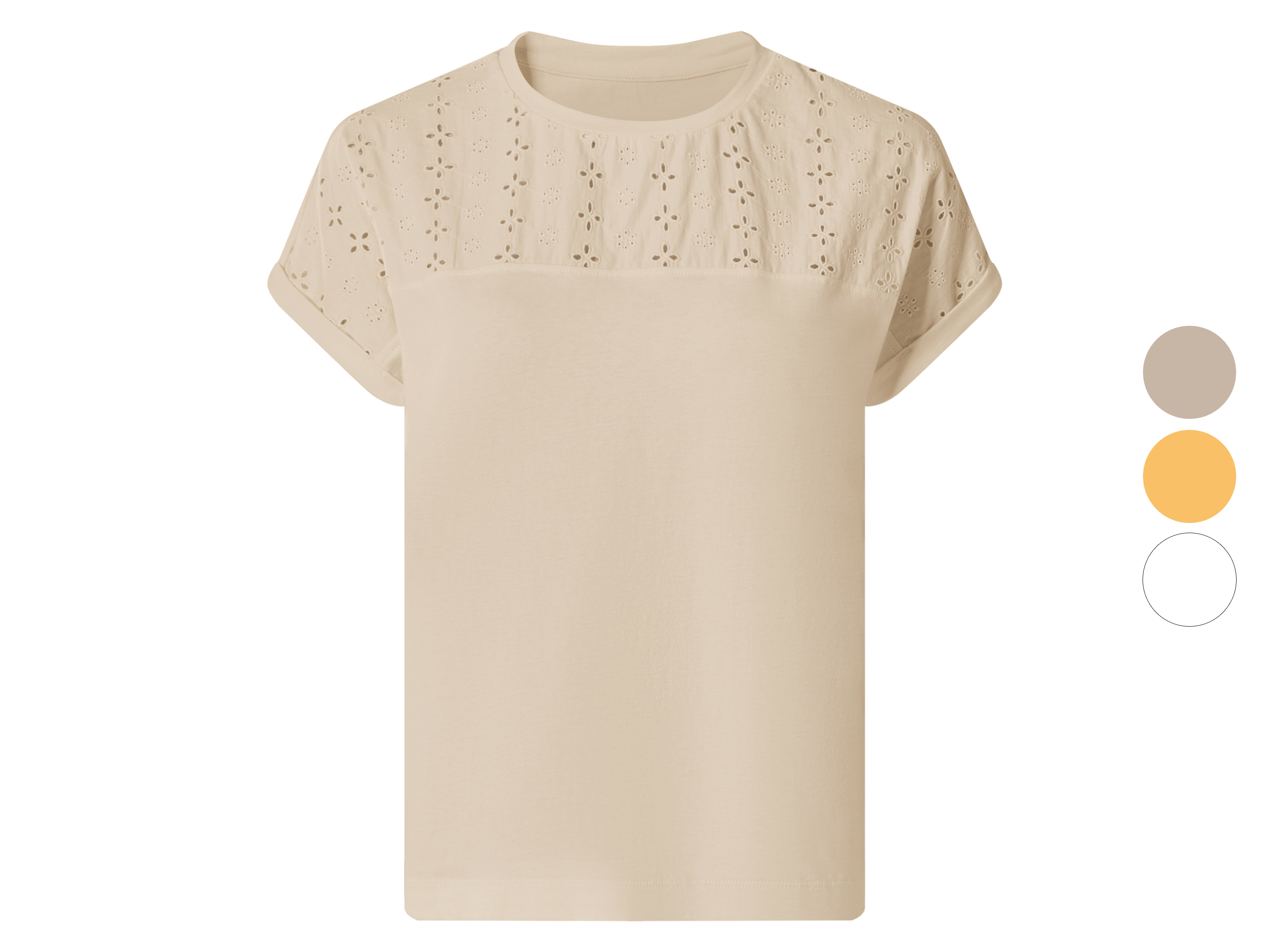 ESMARA® T-shirt damski z bawełny