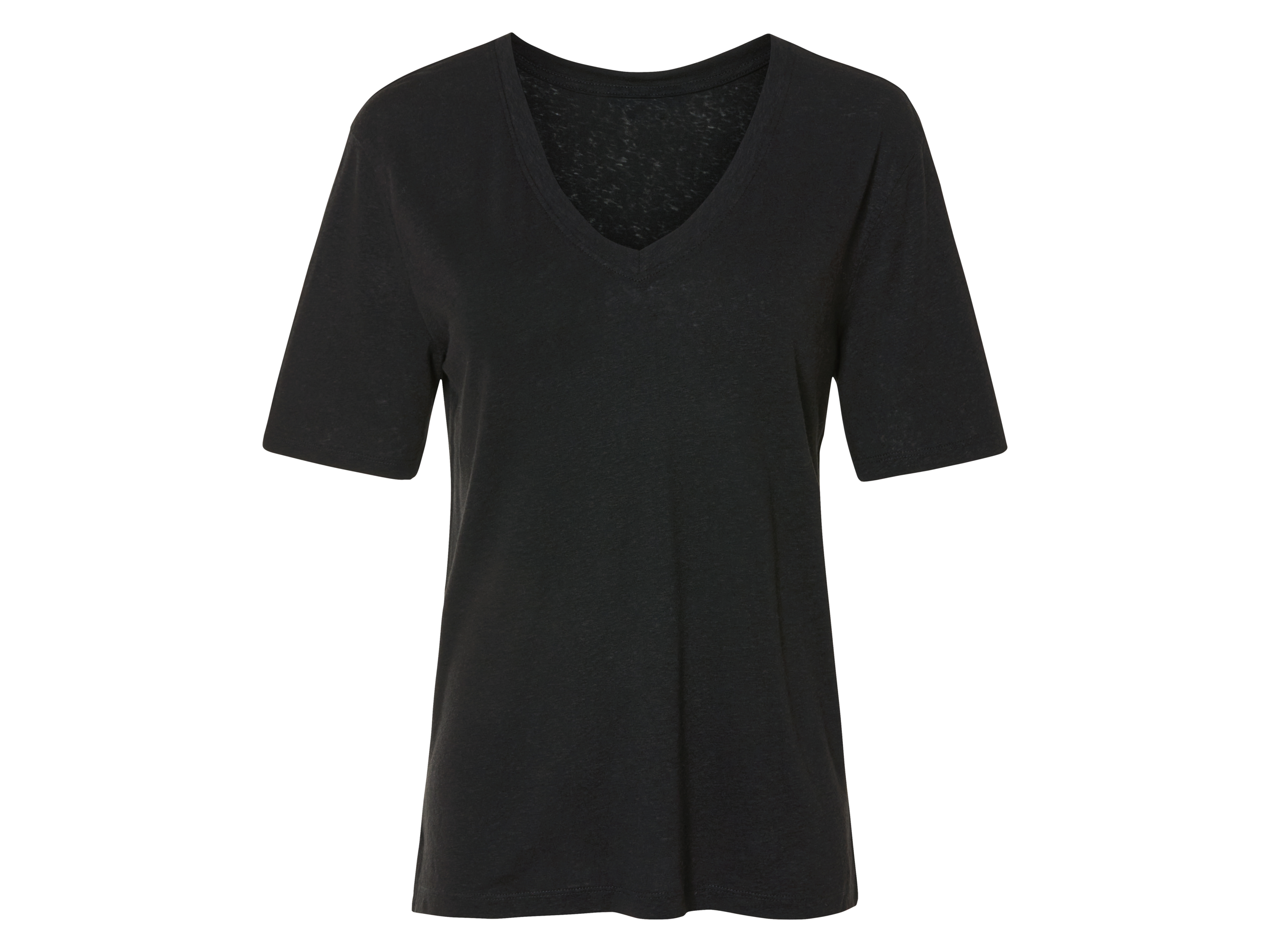 ESMARA® T-shirt damski z lnem i wiskozą  