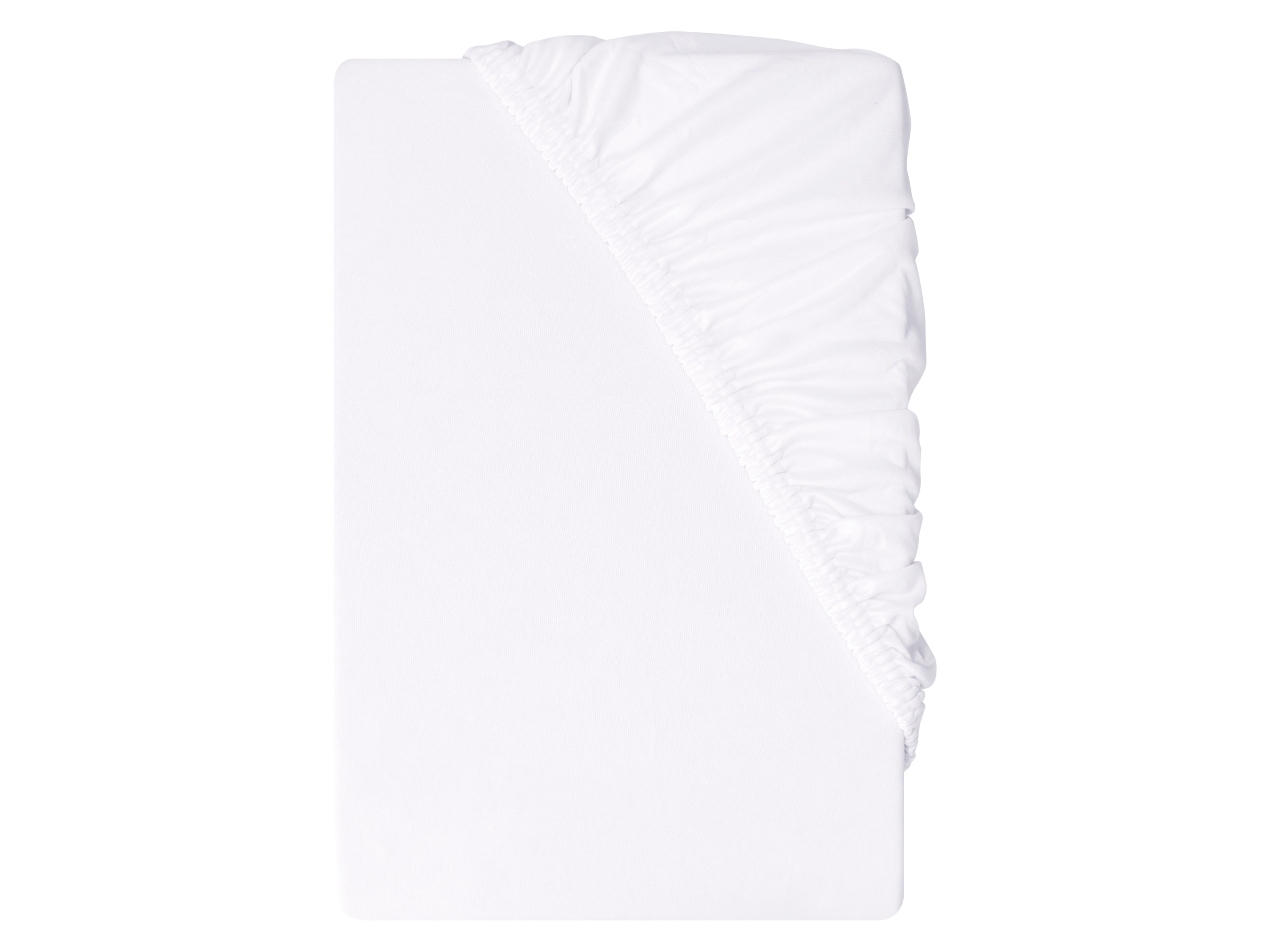 LIVARNO® Prześcieradło z mikrowłókna z gumką, 180-200 x 200 cm (Biały)