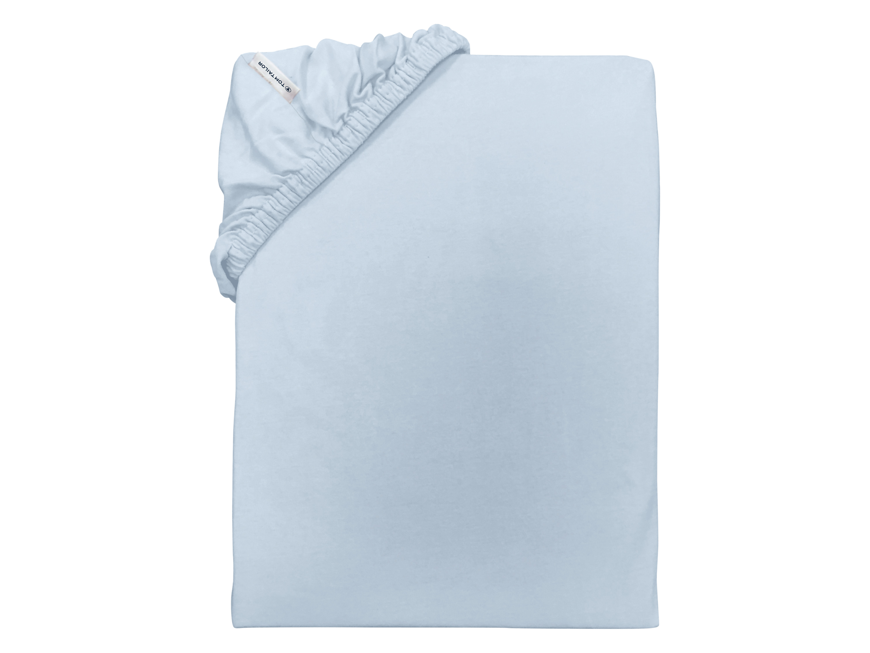 TOM TAILOR Prześcieradło z dżerseju z gumką, 90-100 x 200 cm (Jasnoniebieski)