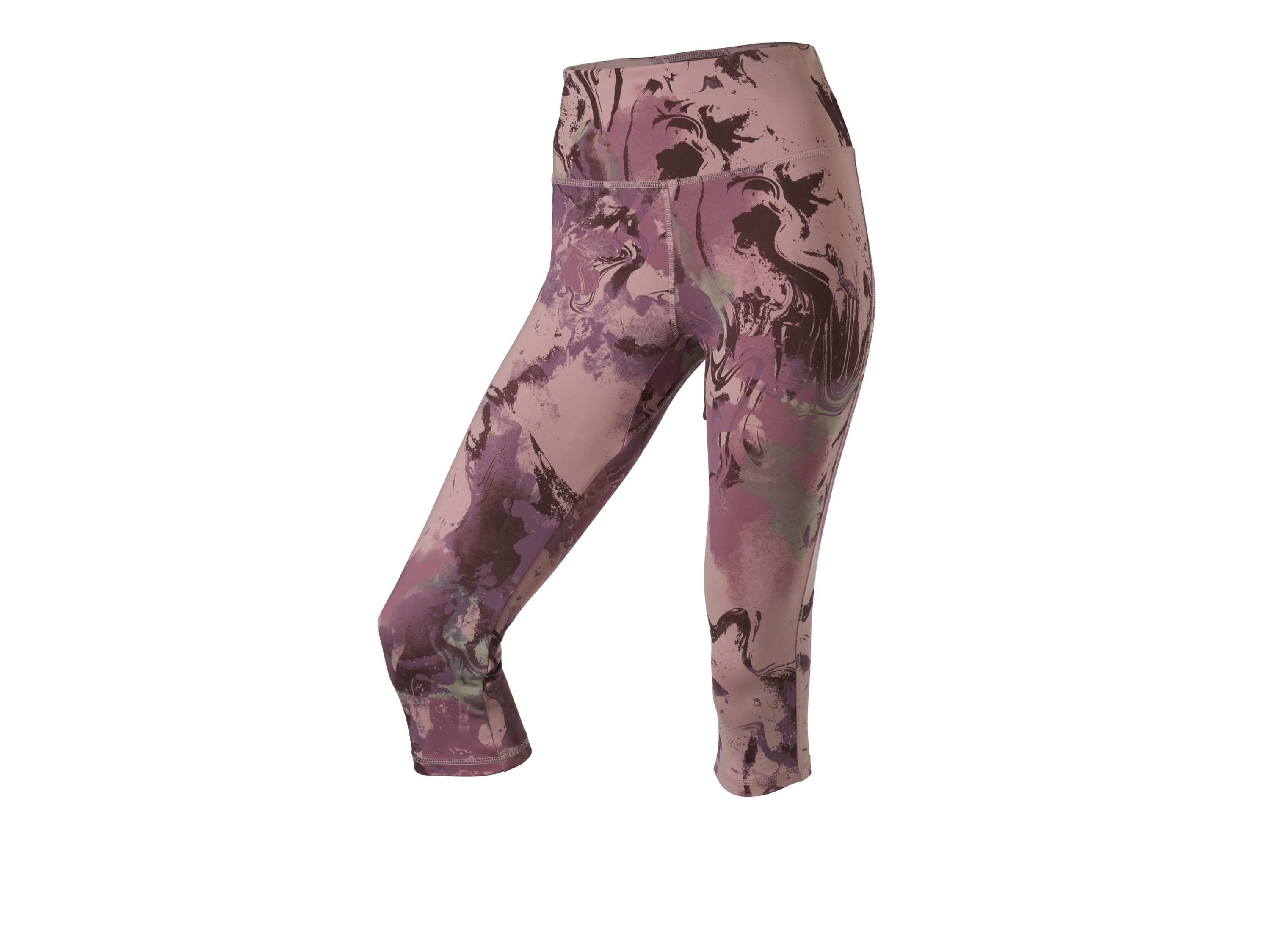 CRIVIT Legginsy funkcyjne damskie capri (Wzorzysty, M (40/42))