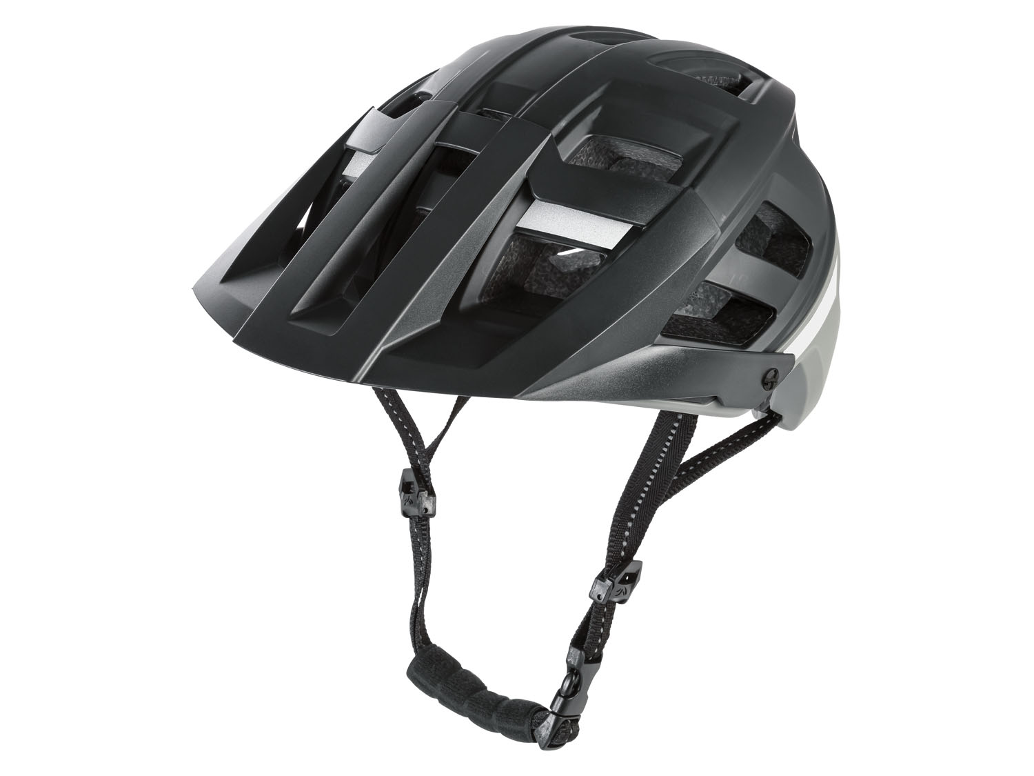 CRIVIT Kask rowerowy MTB z systemem wentylacji (Czarny/ szary, S/M)