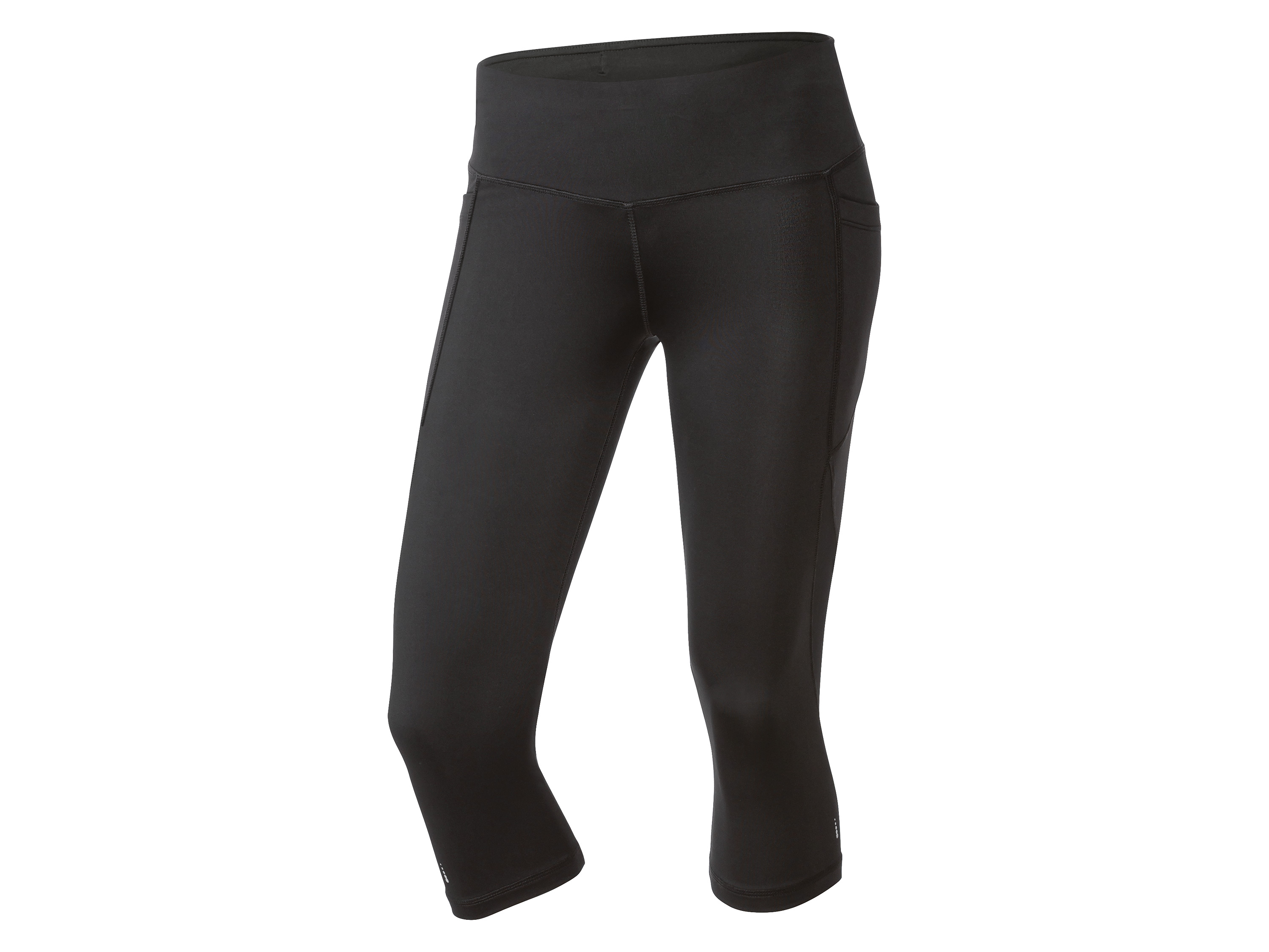 CRIVIT Legginsy damskie 3/4 do biegania (Czarny, S(36/38))