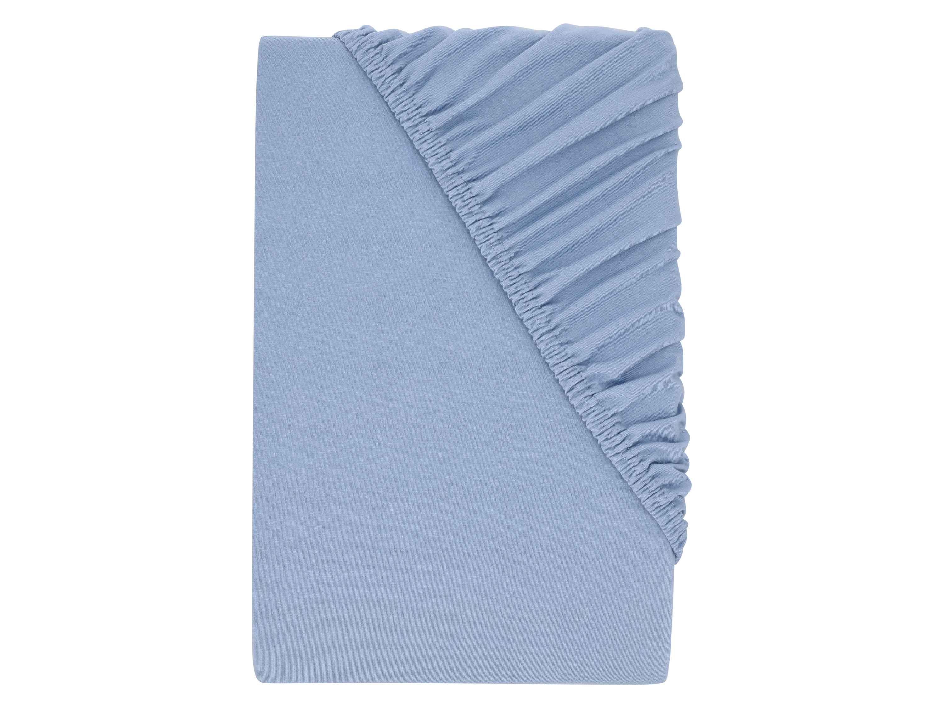 LIVARNO® Prześcieradło z dżerseju z gumką, 90-100 x 200 cm (Niebieski)
