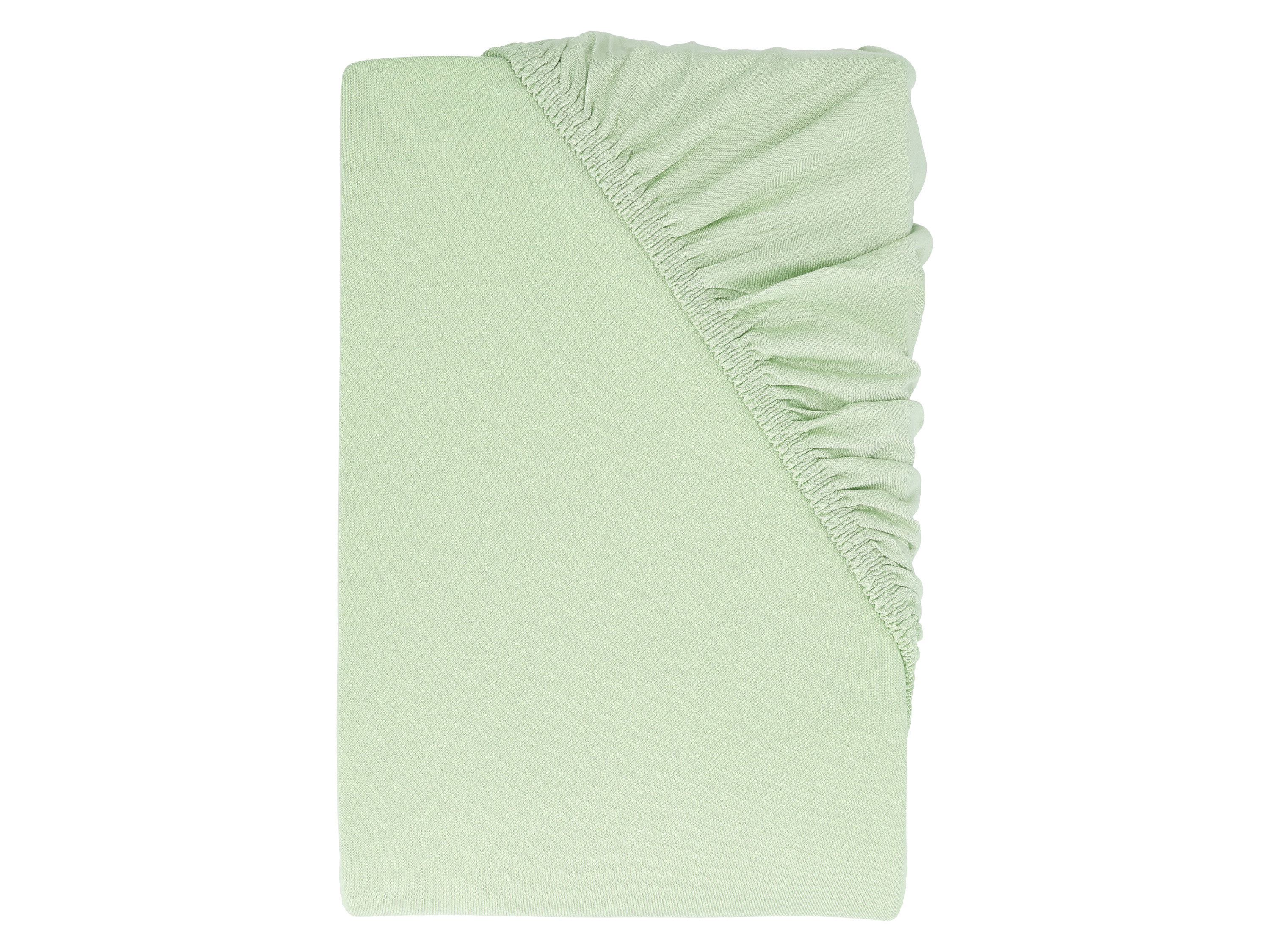 LIVARNO® Prześcieradło z dżerseju z gumką, 140-160 x 200 cm (Zielona)