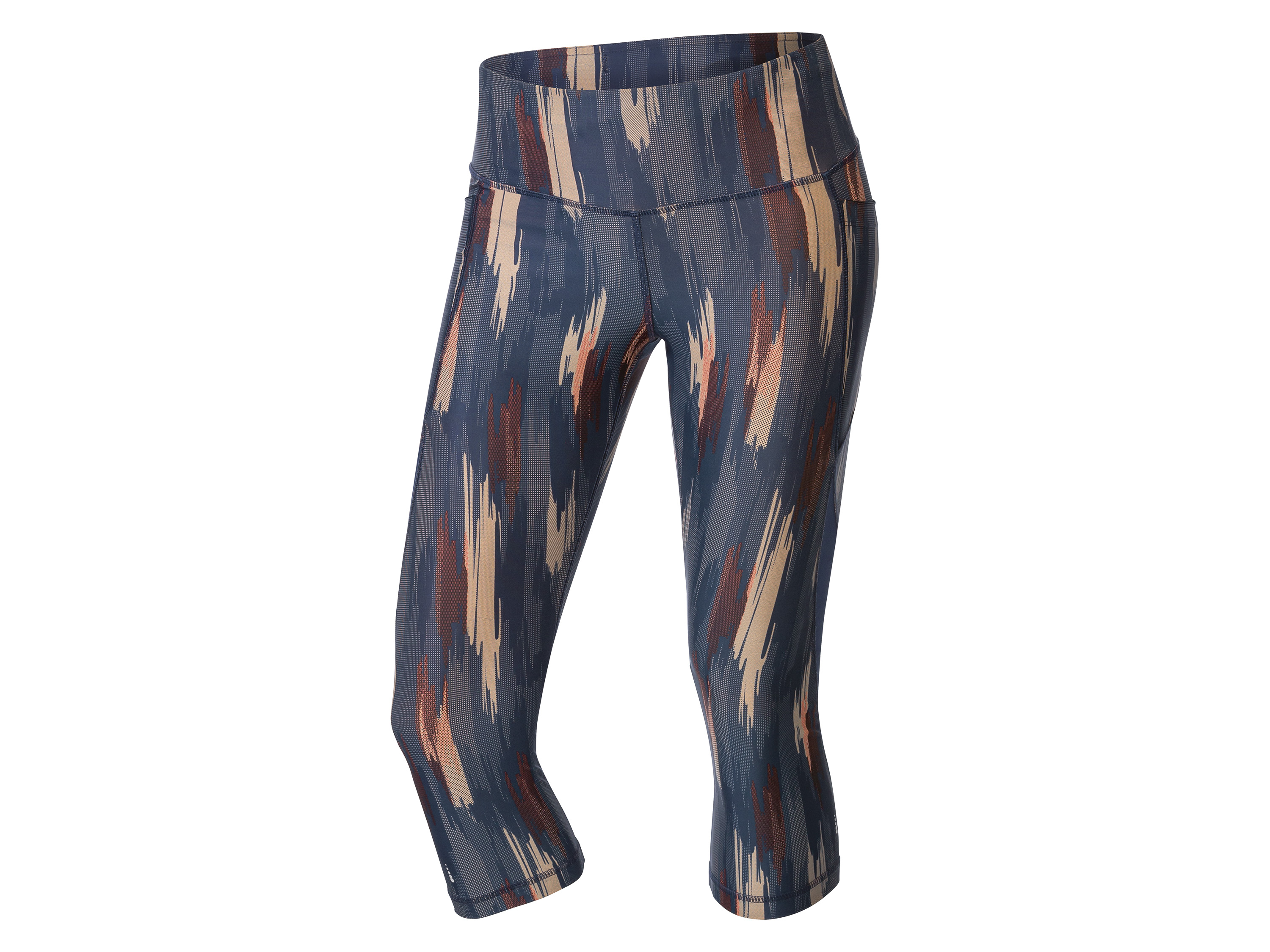 CRIVIT Legginsy damskie 3/4 do biegania (Wzorzysty, S(36/38))