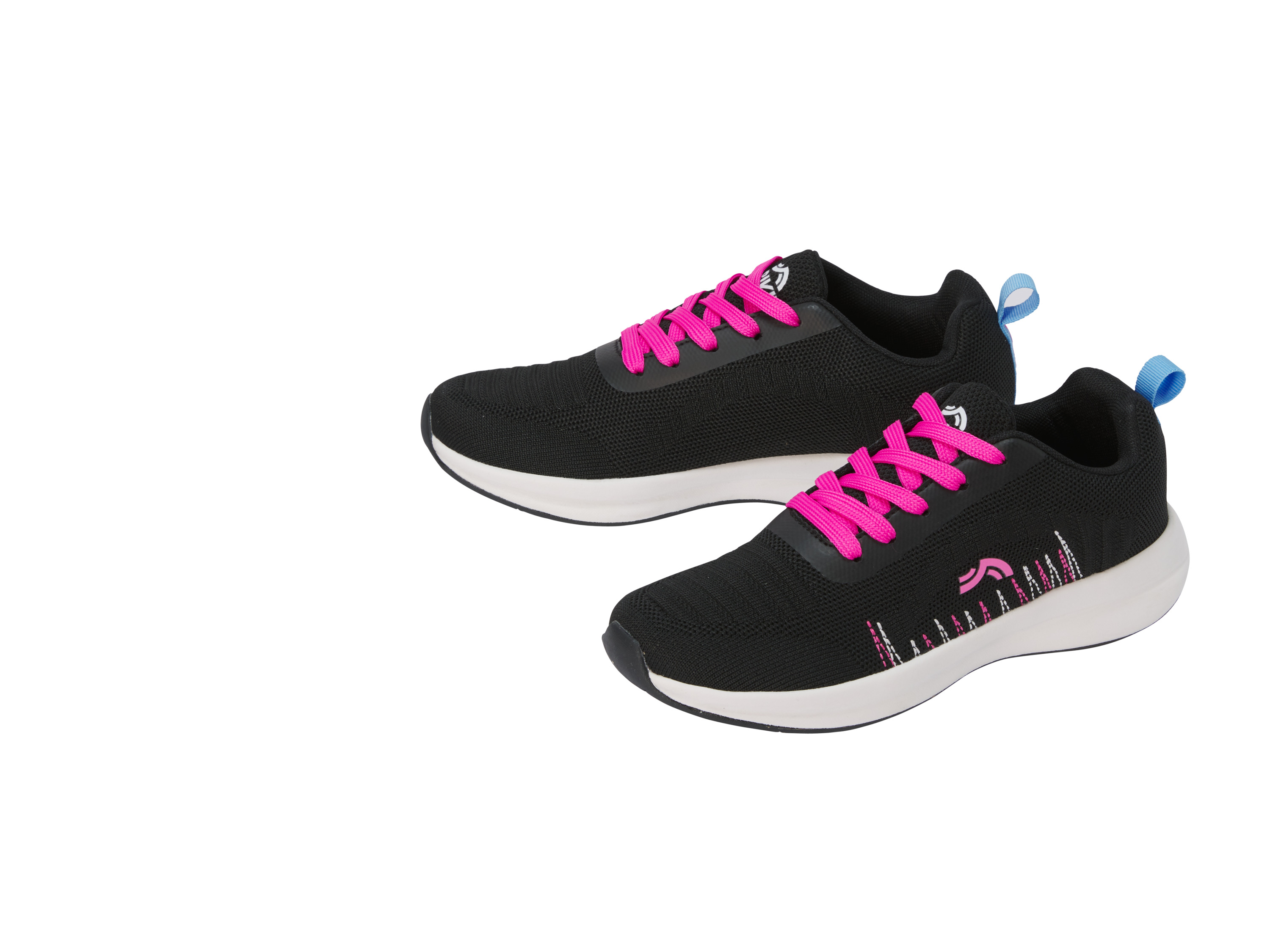 CRIVIT Buty sportowe damskie (Czarny/różowy, 37)