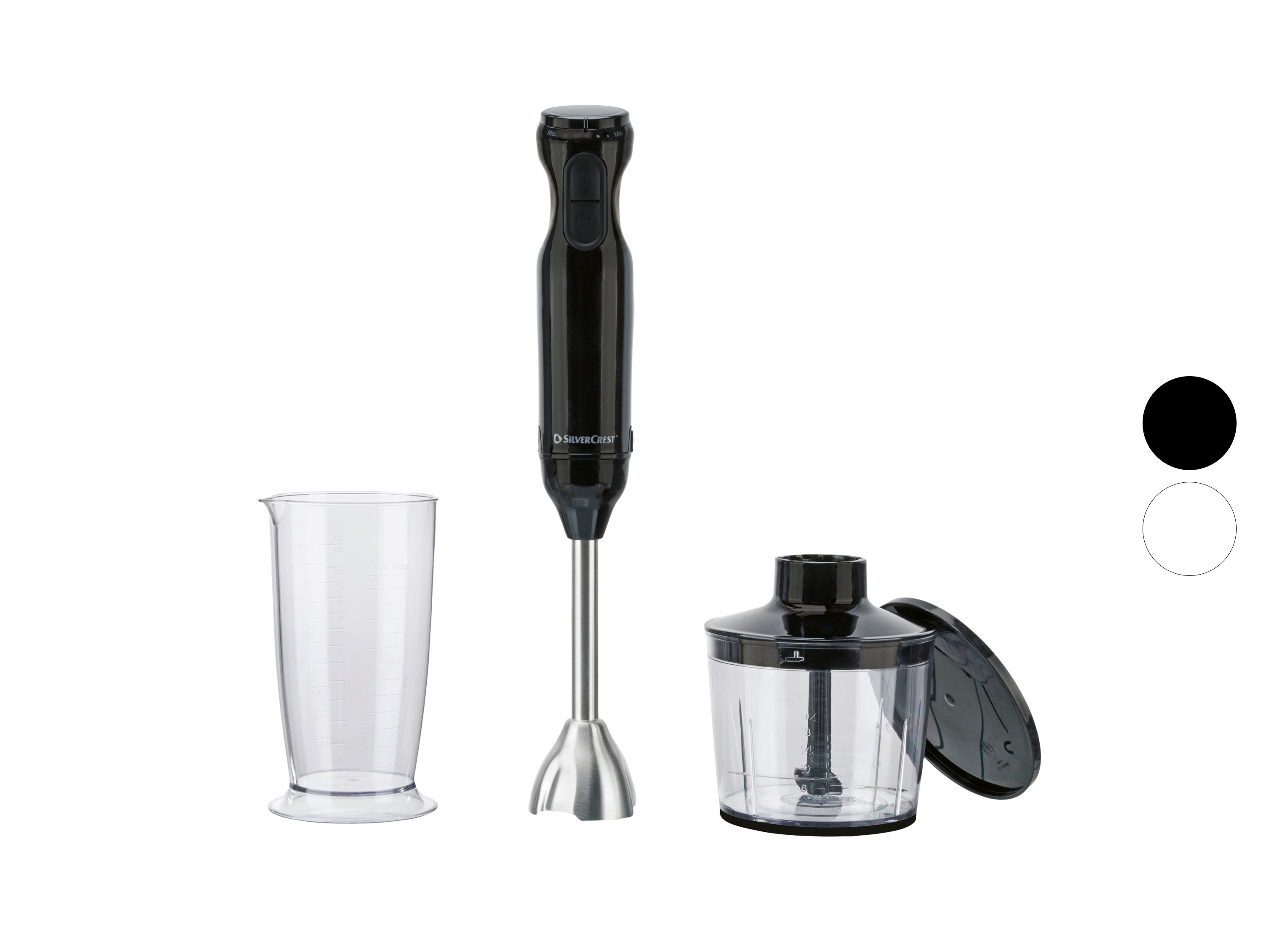SILVERCREST® Blender ręczny z rozdrabniaczem, 600 W , SSMS 600 G7