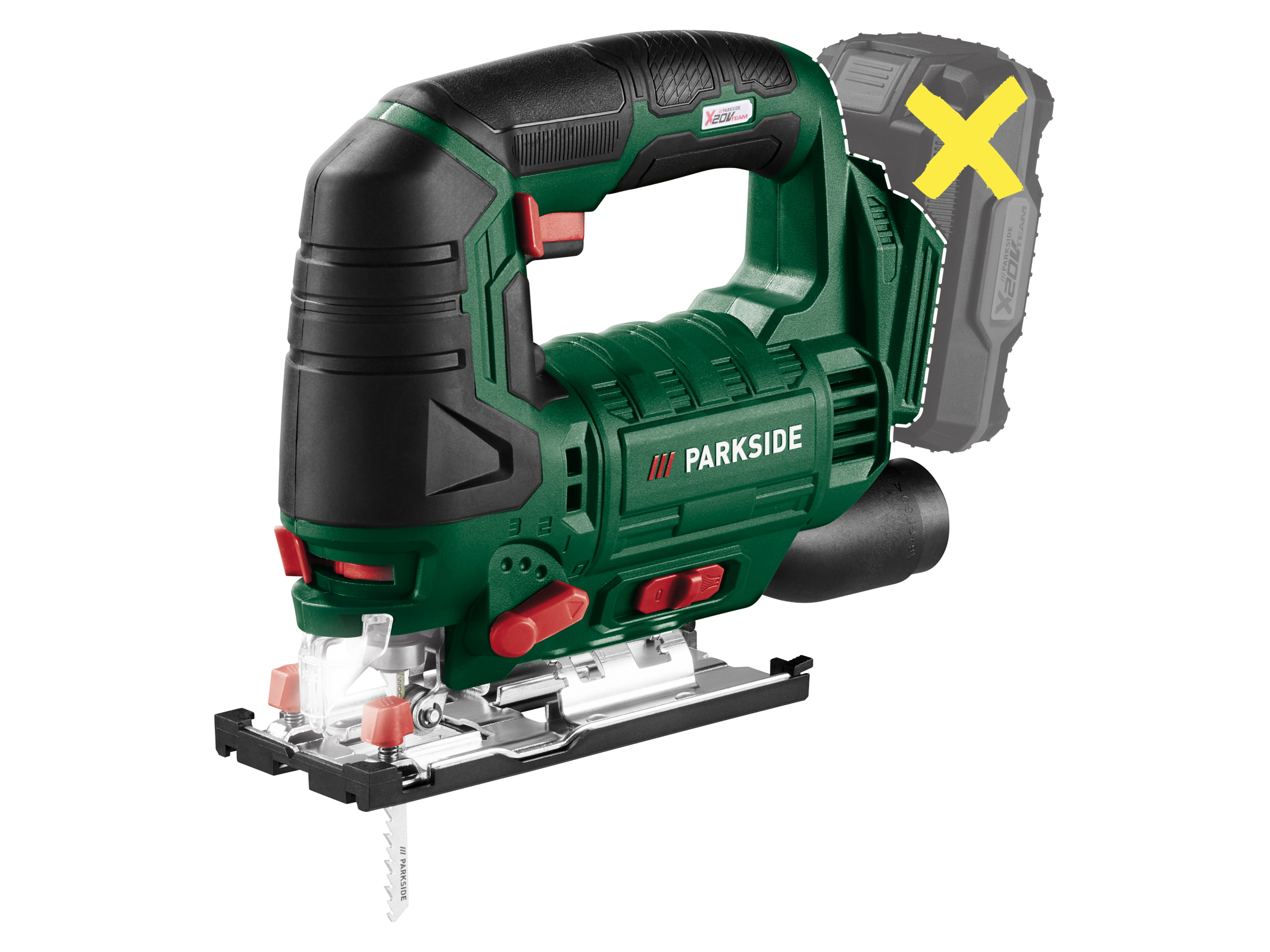 PARKSIDE® Akumulatorowa wyrzynarka wahadłowa, 20 V, PSTDA 20-Li C3 (bez akumulatora i ładowarki)