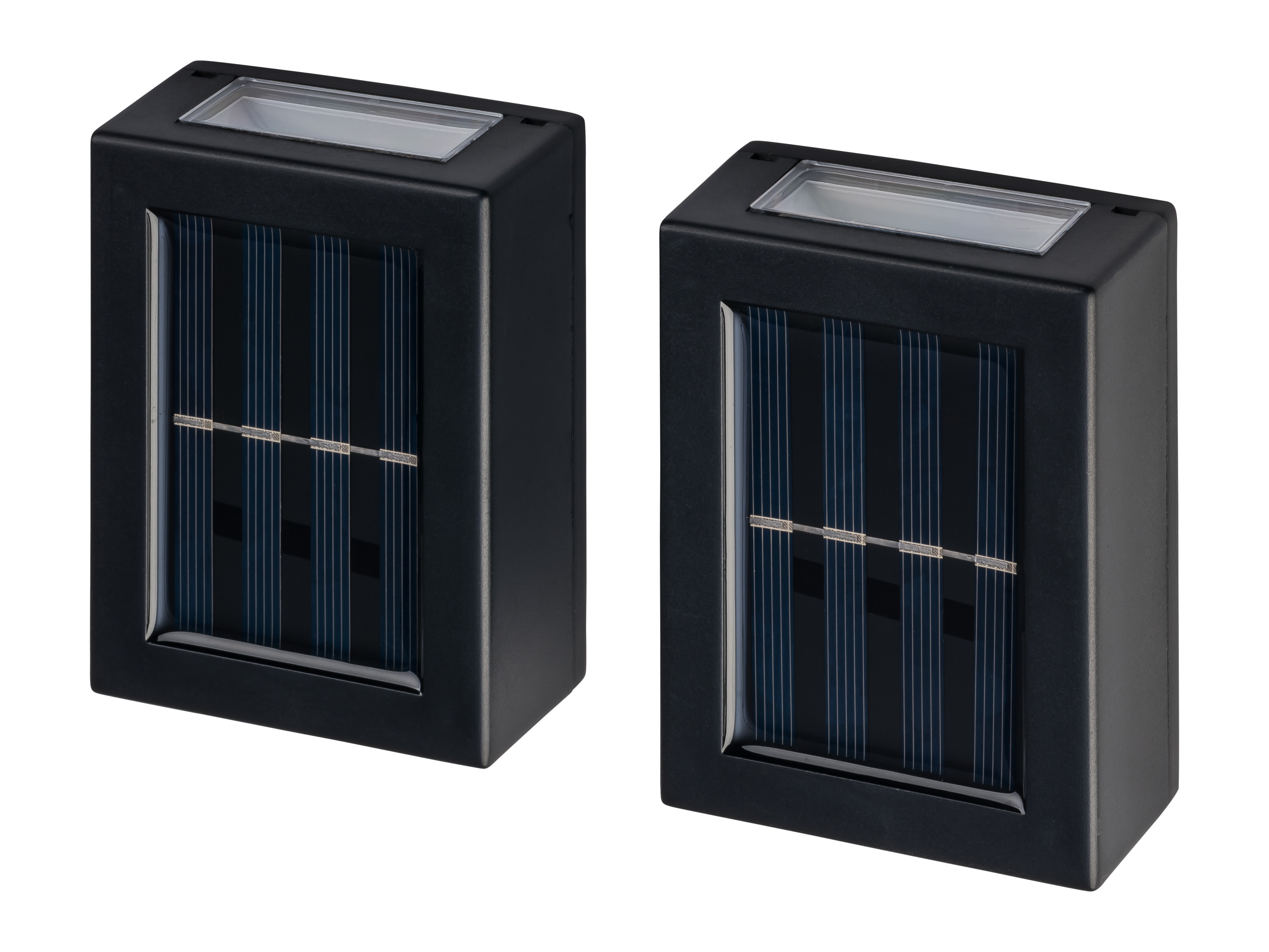 LIVARNO® Solarne ścienne lampy zewnętrzne LED, 2 sztuki