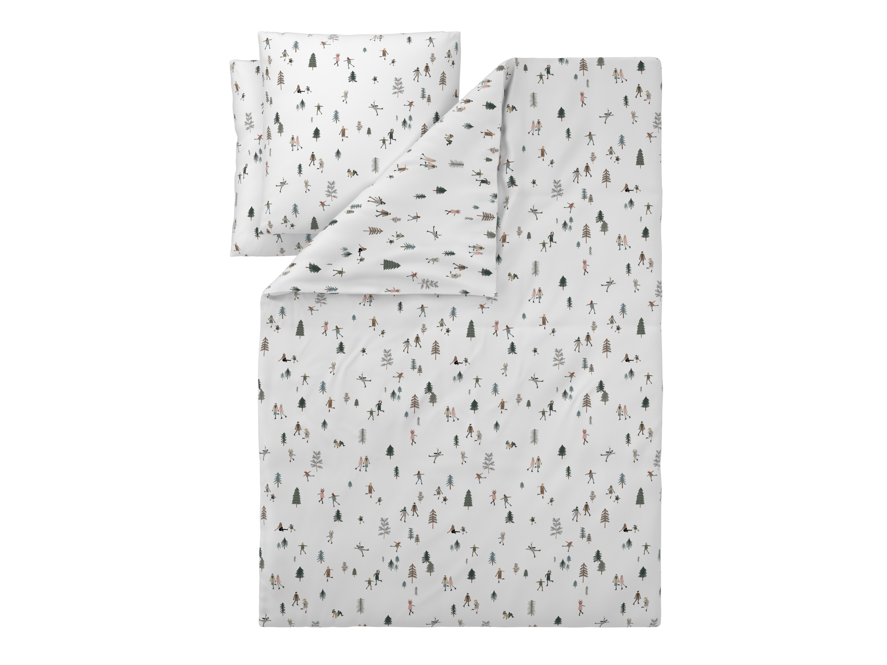 LIVARNO® Pościel flanelowa, 160 x 200 cm (Ludzie)