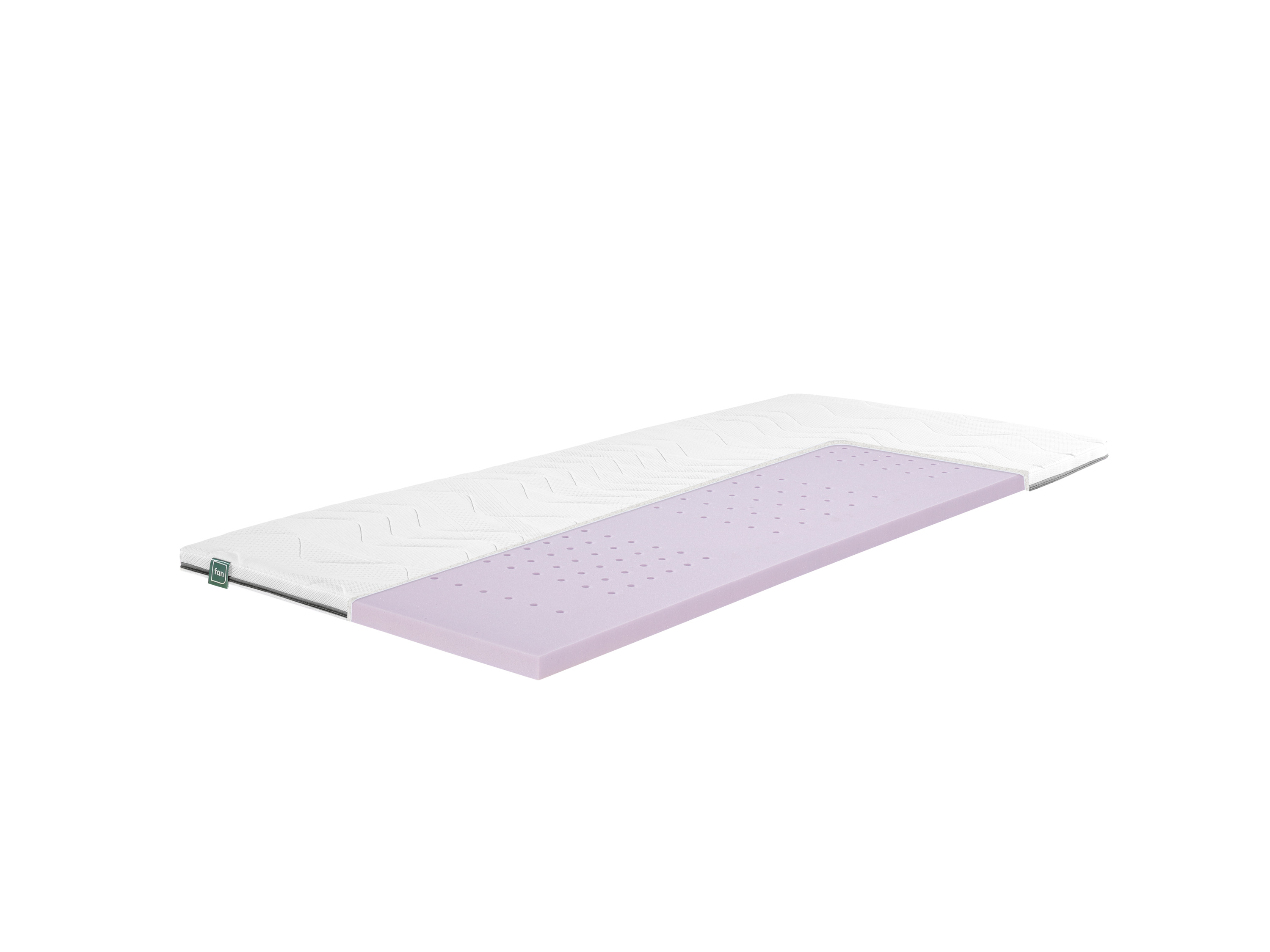 f.a.n. 7-strefowy topper z pianki hybrydowej, fan Flex Side Clima (H3, 100 x 200 cm)